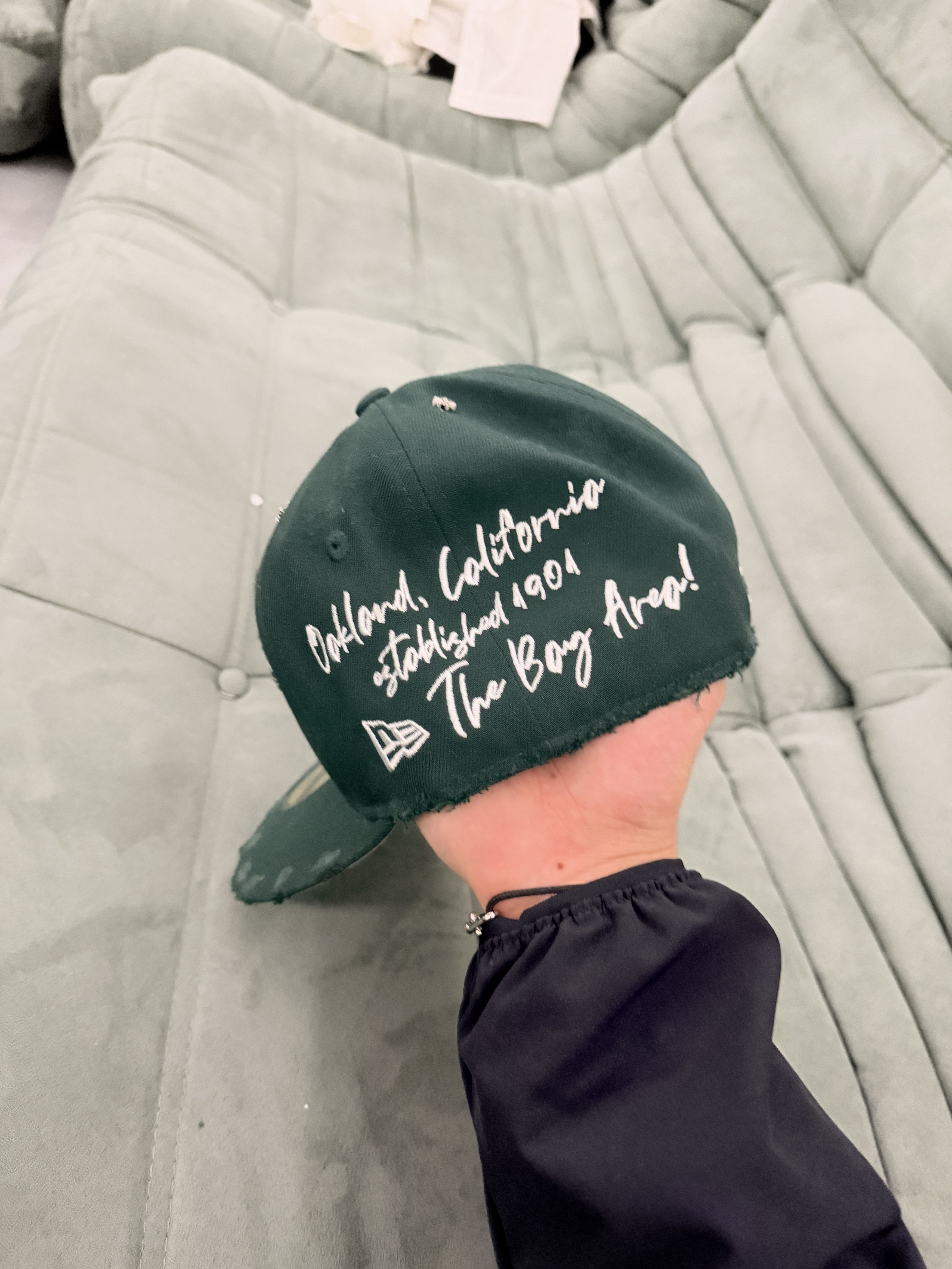 New Era New Era custom made A's fitted cap 7 1/8 Size ONE SIZE - 2 Thumbnail