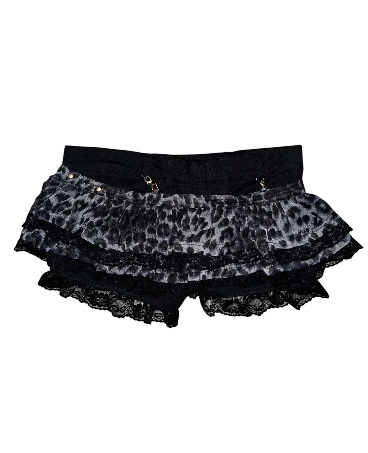 Japanese Brand Dialle Laisen Gyaru leopard micro skorts ☠️💗 Size 26" / US 2 / IT 38 - 3 Thumbnail