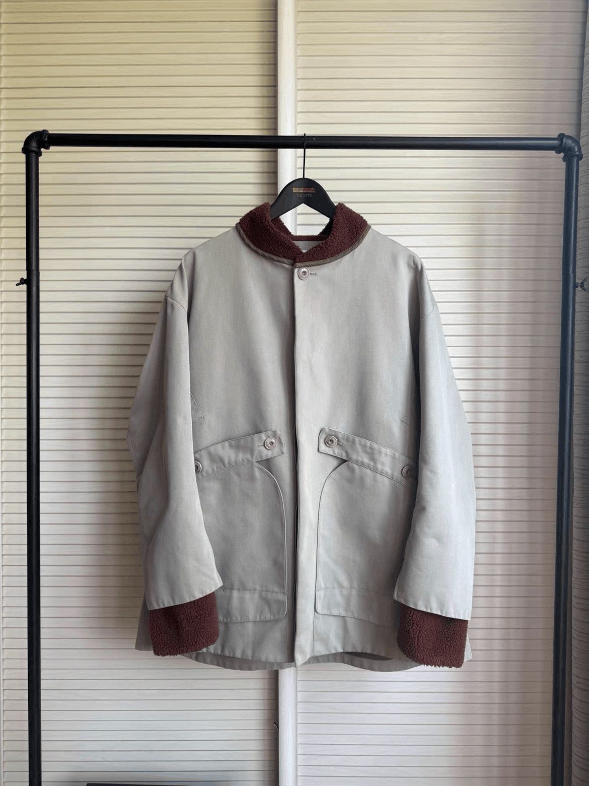 Sz 46 Kiko Kostadinov 20AW Fur Neck Jacket