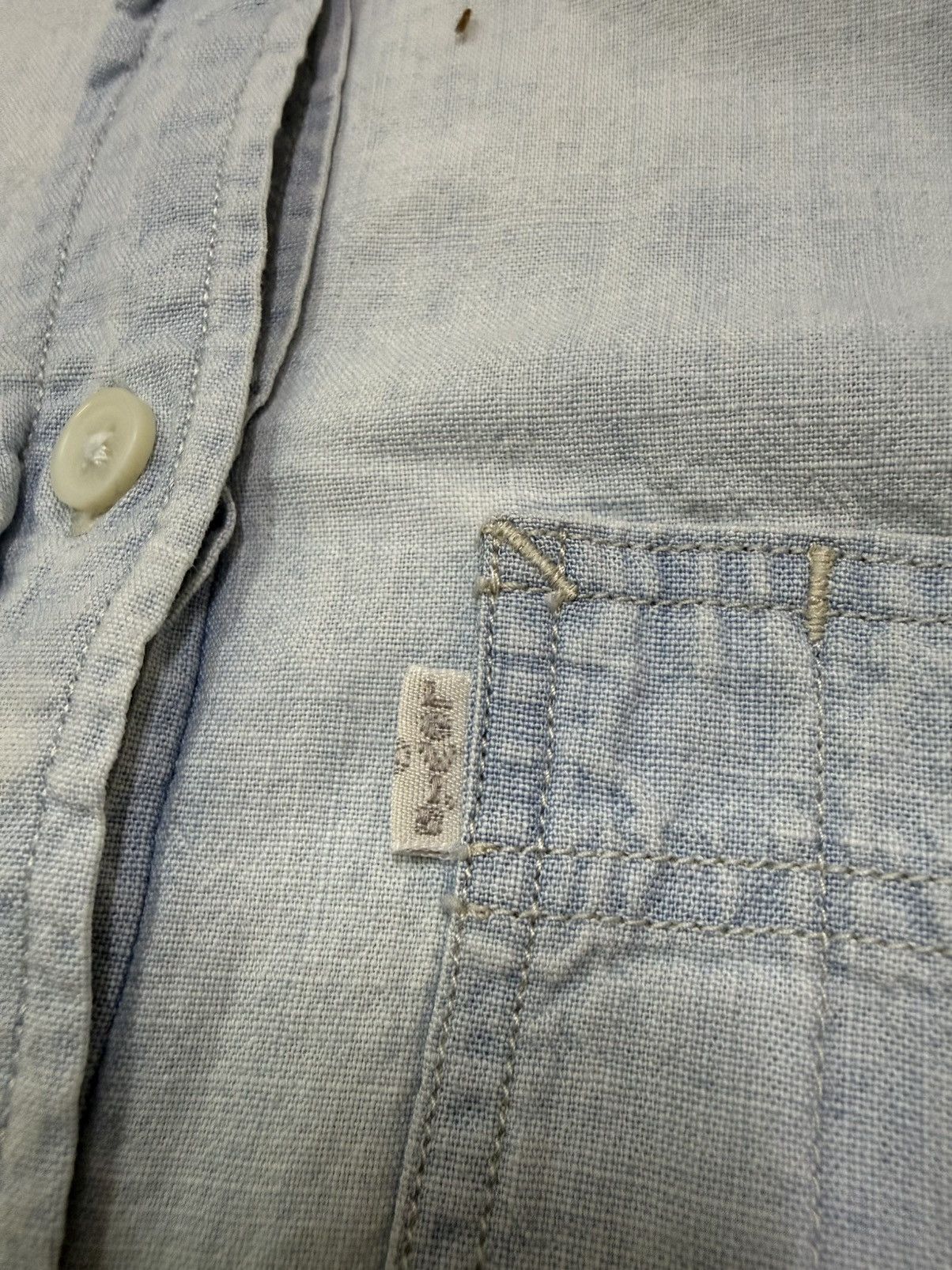 Levi's Levi’s light blue long sleeved denim button up shirt dress Size XS / US 0-2 / IT 36-38 - 6 Thumbnail