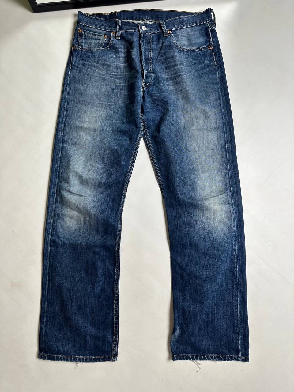 Levi's Vintage 90s Faded Washed Levis 501 Wide Jean Size US 34 / EU 50 - 1 Thumbnail