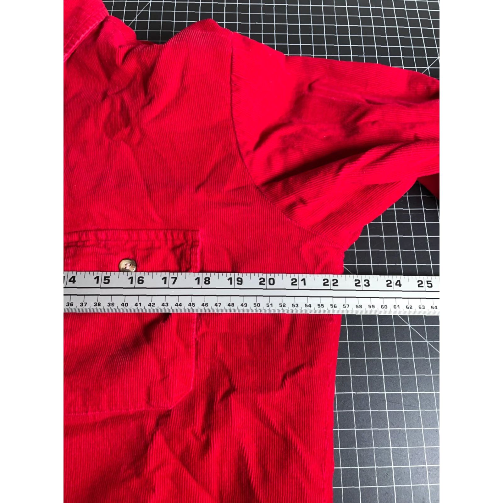 Vintage VINTAGE St. John's Bay Corduroy Shirt Jacket Men's Medium Red Quilted Lined Shacket 90s Grunge Retro Casual Workwear Pockets Size US M / EU 48-50 / 2 - 5 Thumbnail