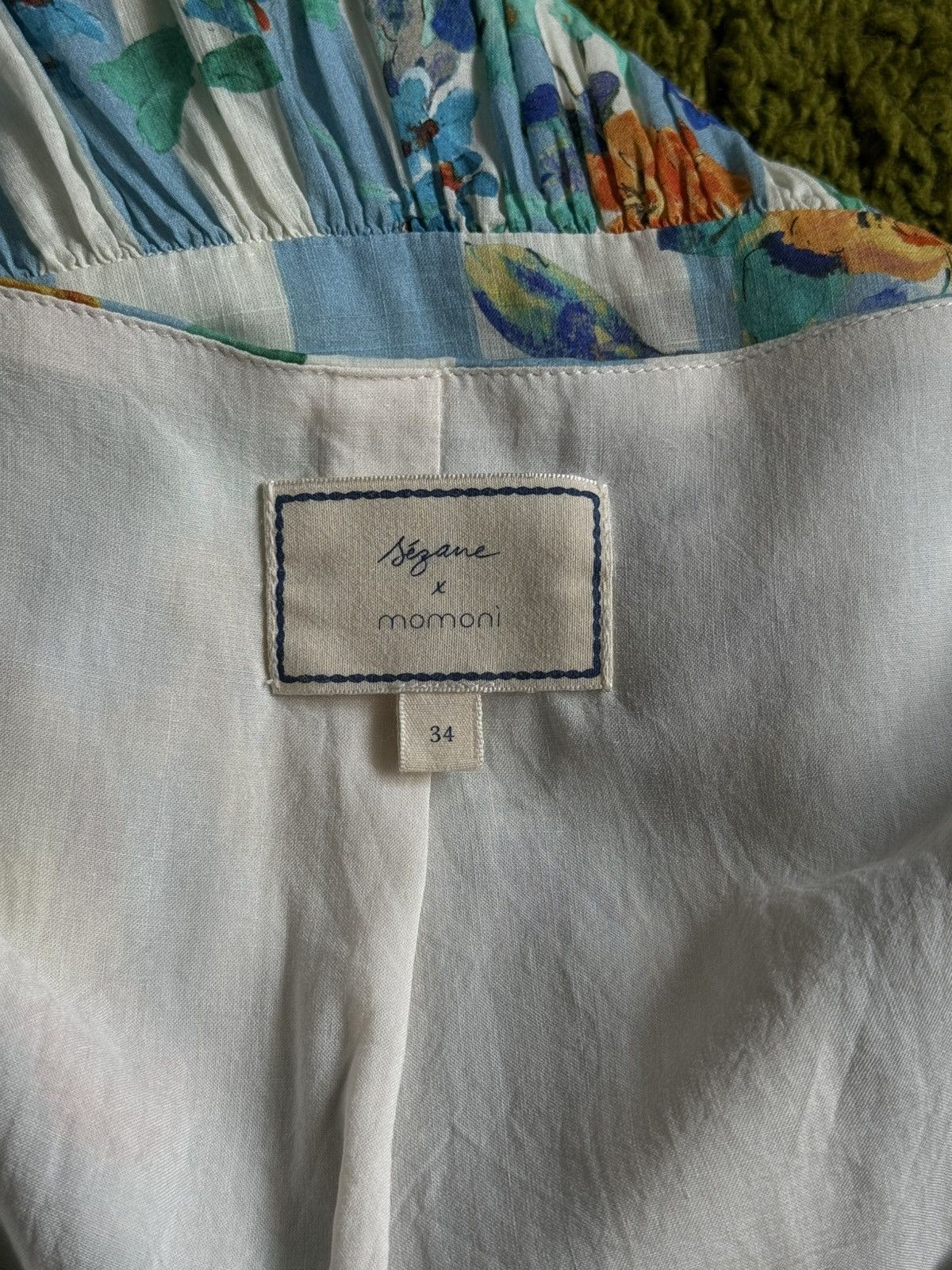 Sezane Sezane x Momoni floral pattern mini dress Size XS / US 0-2 / IT 36-38 - 5 Thumbnail