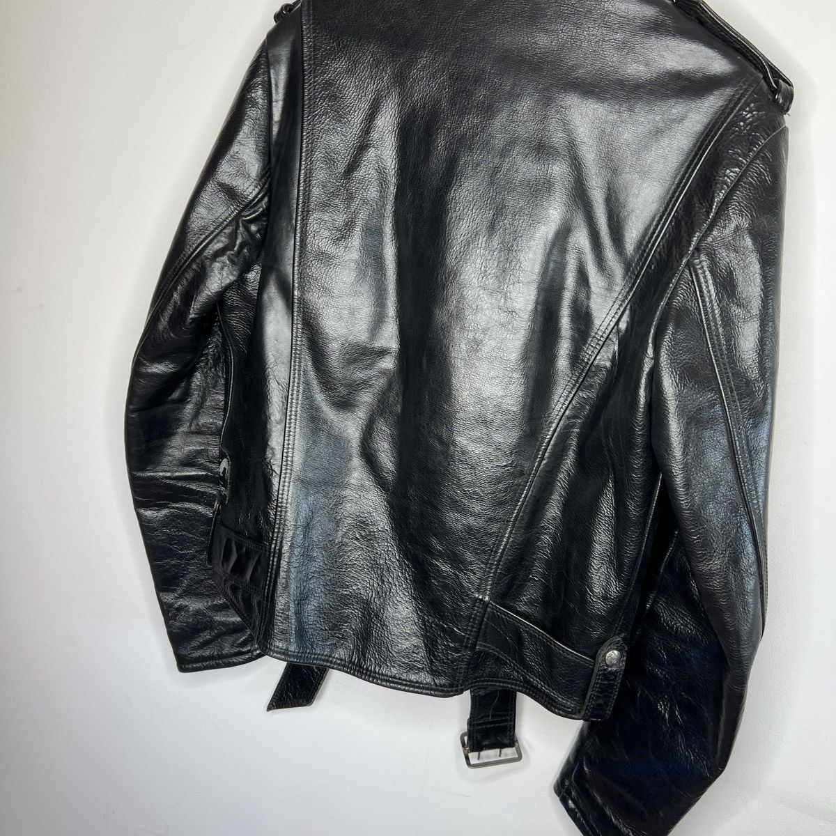 Designer 90s Real Leather Vintage Ramones Punk Biker Goth y2k Jacket Size US M / EU 48-50 / 2 - 12 Thumbnail