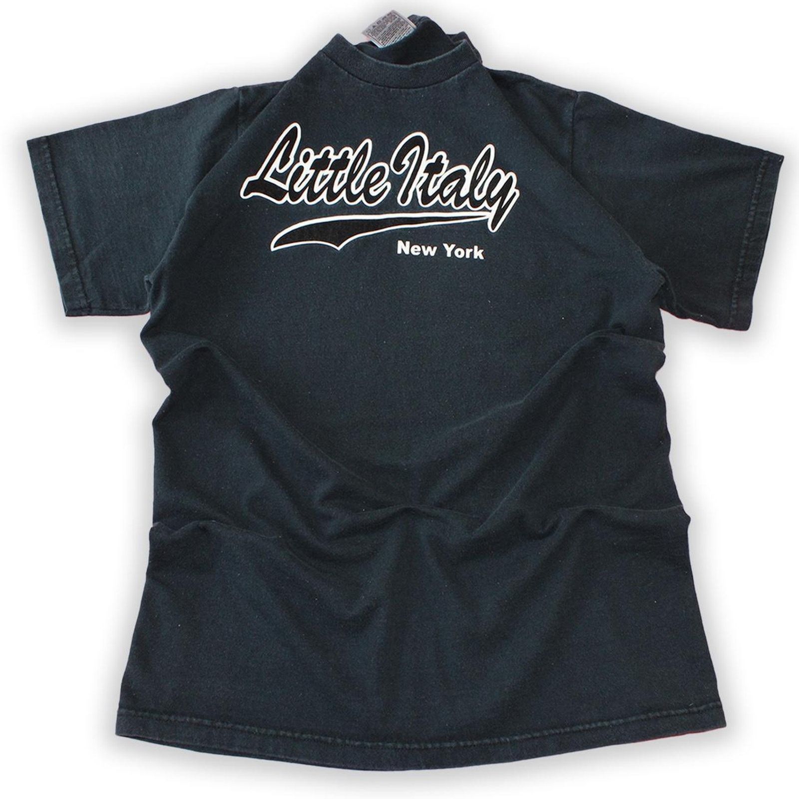 Vintage Vintage 90's Navy Little Italy New York Graphic Tee Size S / US 4 / IT 40 - 5 Thumbnail