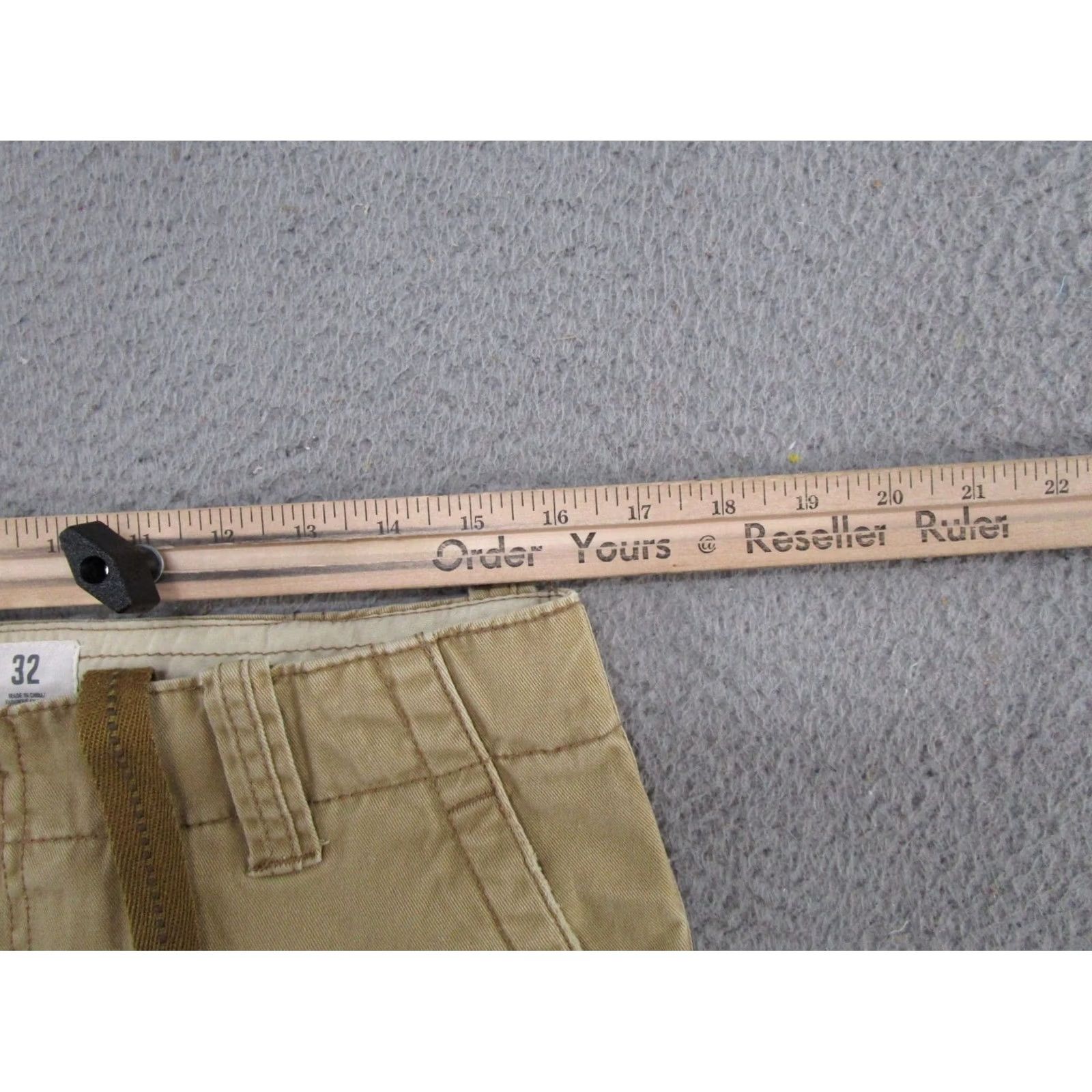 Vintage VINTAGE Aeropostale Mens Baggy Drawstring Cargo Shorts Size 32 Beige Cotton Cargo Pocket 90s Summer Mens Size US 32 / EU 48 - 3 Thumbnail