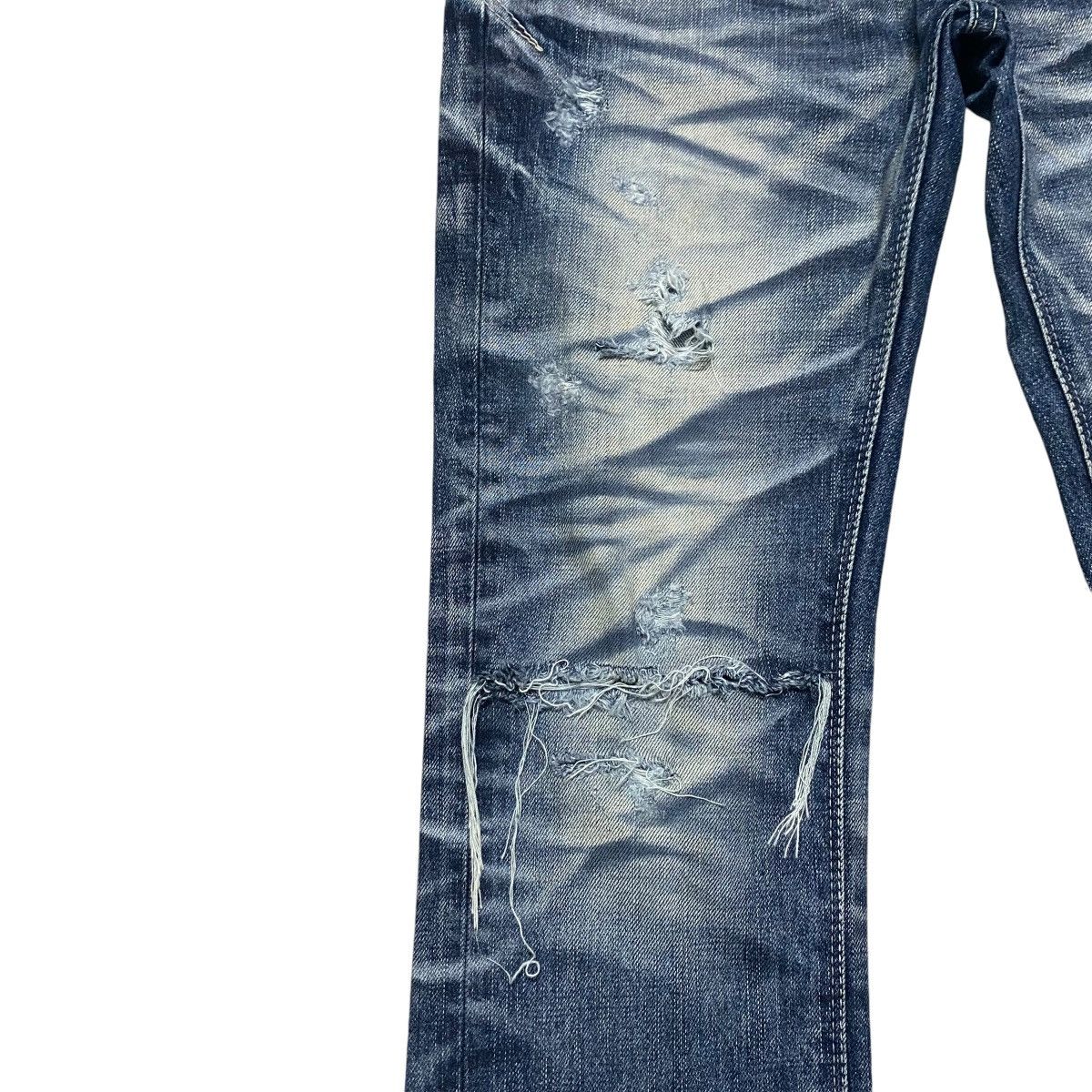 GOSTAR DE FUGA Gostar De Fuga Whiskers Denim Distressed Jeans Size US 33 - 7 Thumbnail