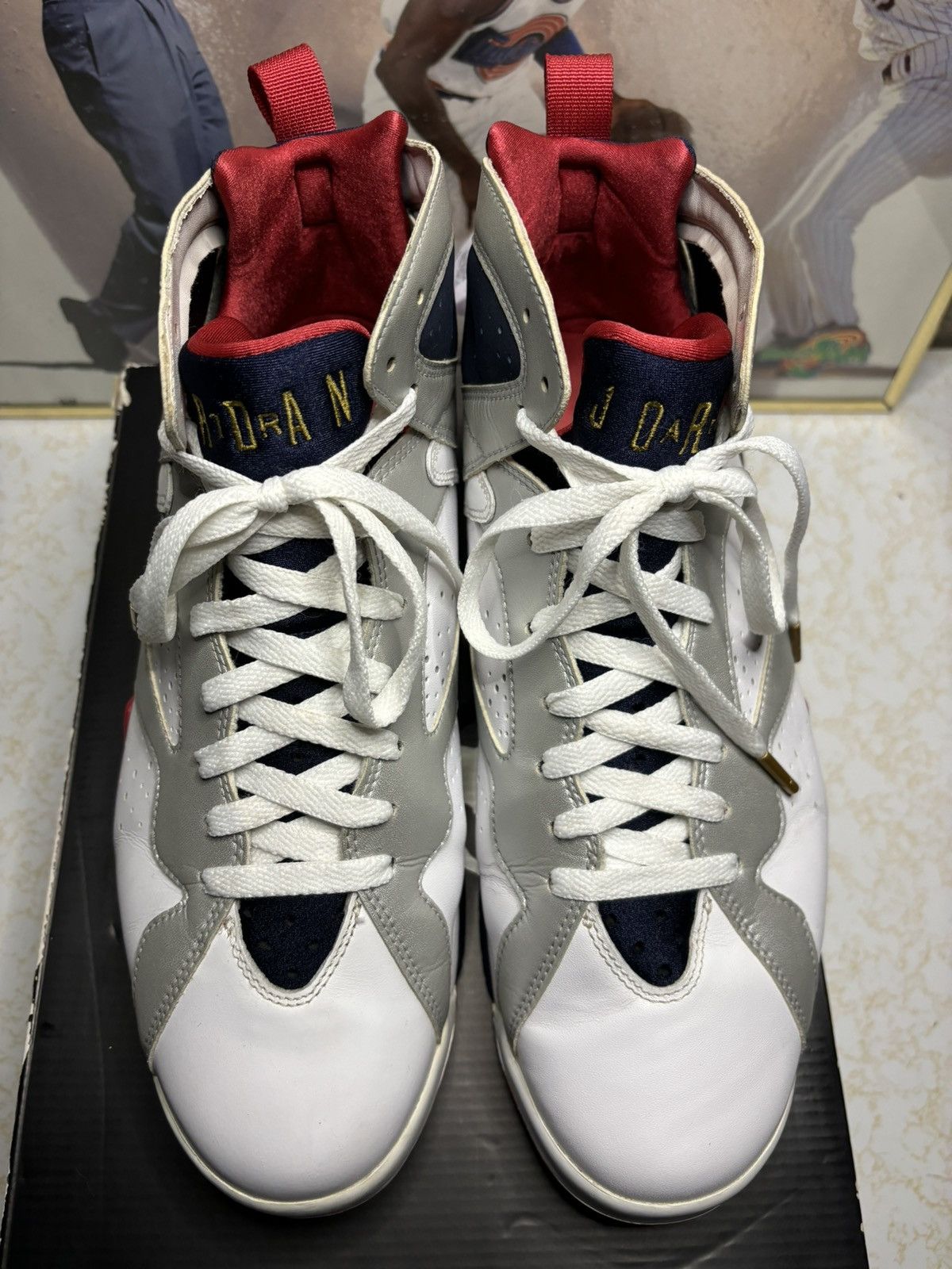 Jordan Brand Air Jordan 7 Retro 2012 Olympic 2012 Size US 11 / EU 44 - 2 Thumbnail