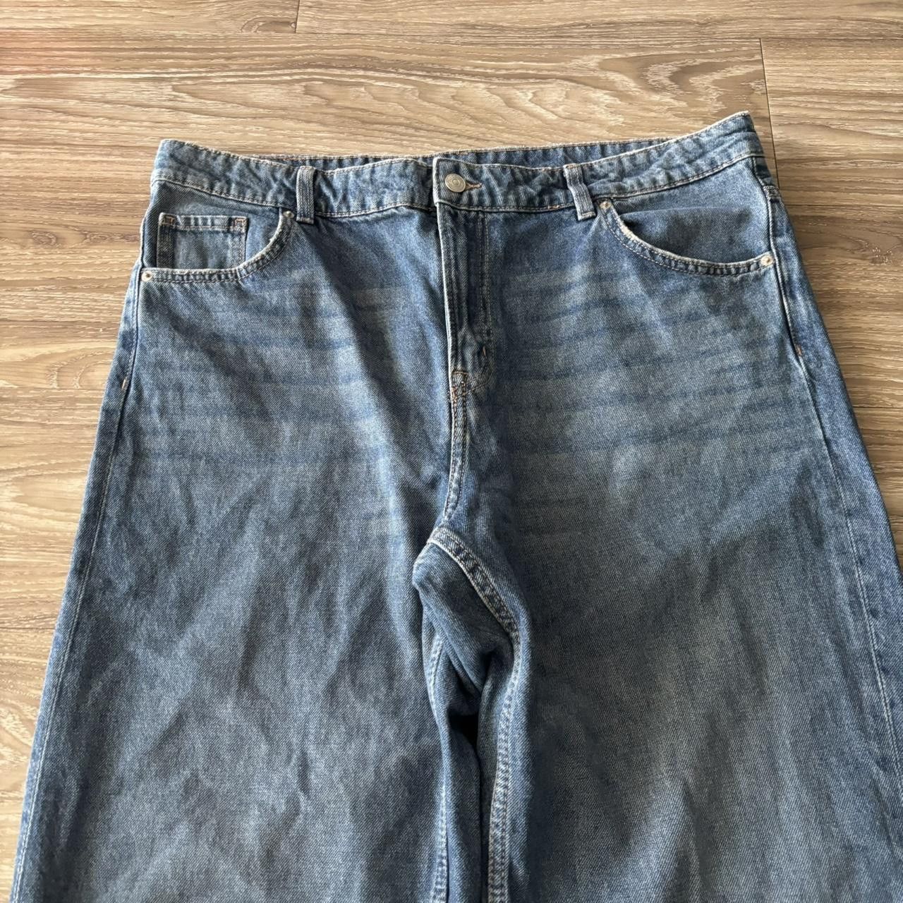 Japanese Brand Crazy Vintage Y2K/2000s Baggy Medium Wash Wide Leg Skater Style Denim Jeans! 38x32 Size US 38 / EU 54 - 5 Thumbnail