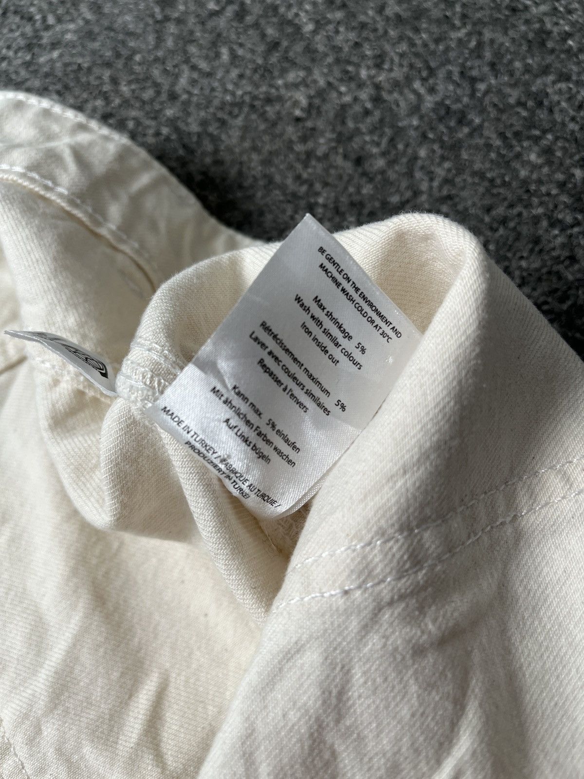 Ganni 2000s Ganni Fatigue True White Denim Size 37" - 6 Thumbnail