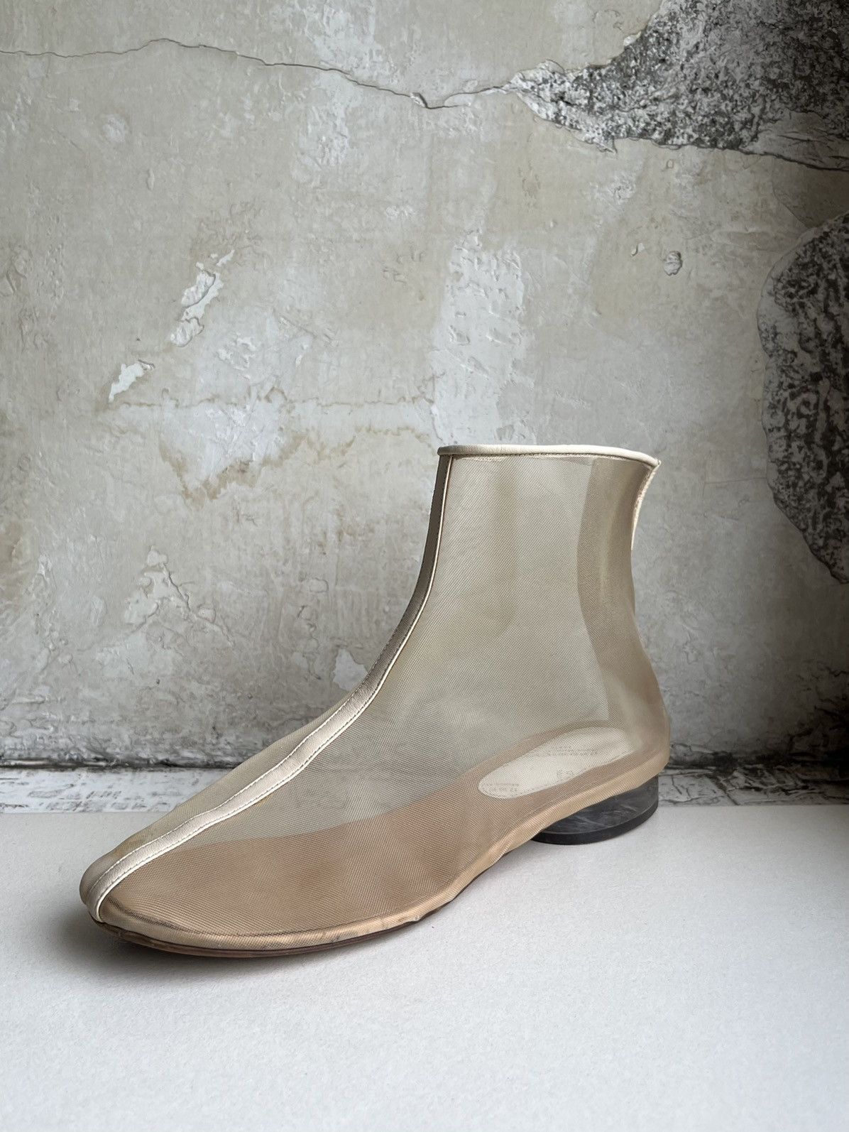 Maison Margiela SS 2012 Nude Transparent Mesh Shoes Size US 8 / IT 38 - 4 Thumbnail