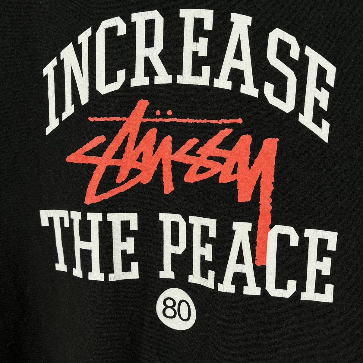 Stussy Vintage Stussy y2k Increase The Pease big logo tee 90’s Size US S / EU 44-46 / 1 - 3 Thumbnail