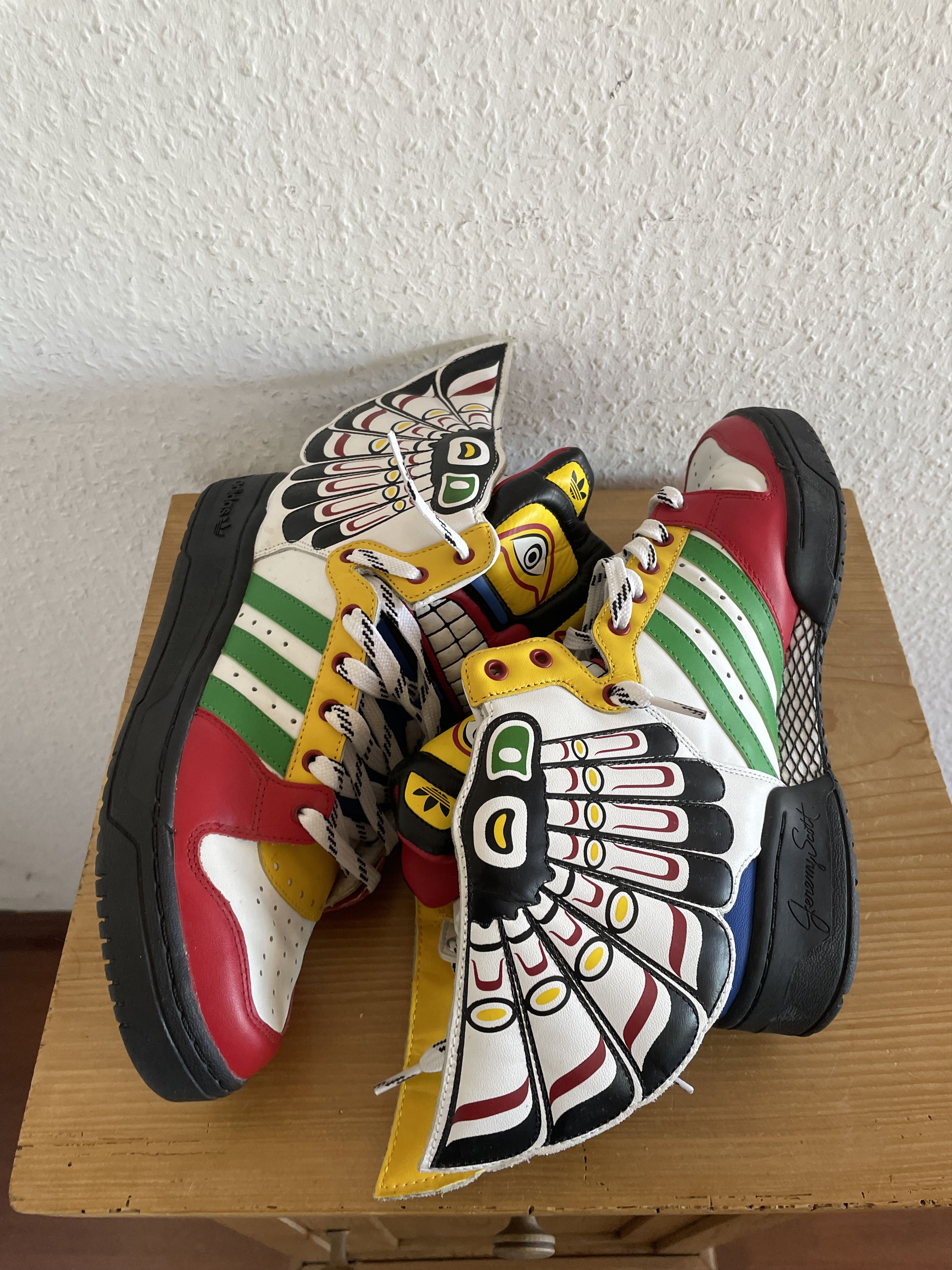 Jeremy Scott Jeremy Scott X Adidas Pink Poodle High Top Sneaker