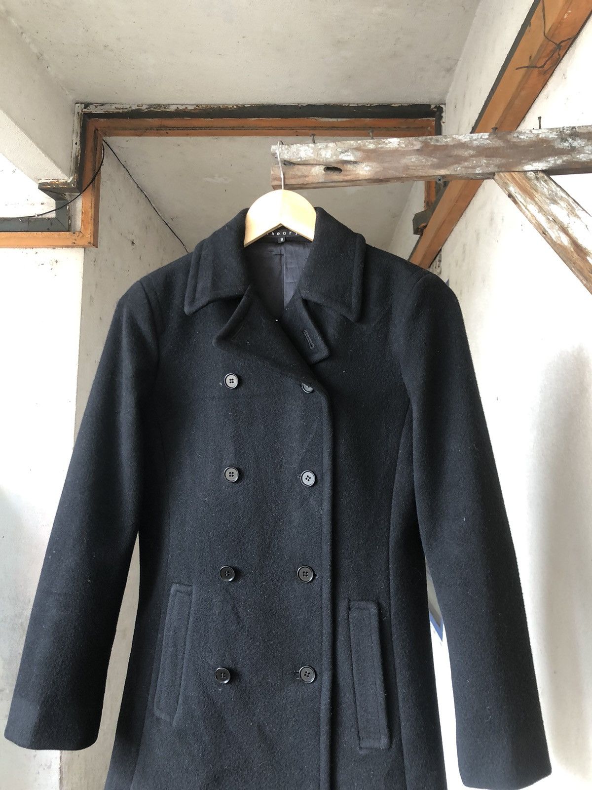 Theory 🏴 Theory Wool Blend Double Breasted Peacoat Size XS / US 0-2 / IT 36-38 - 4 Thumbnail