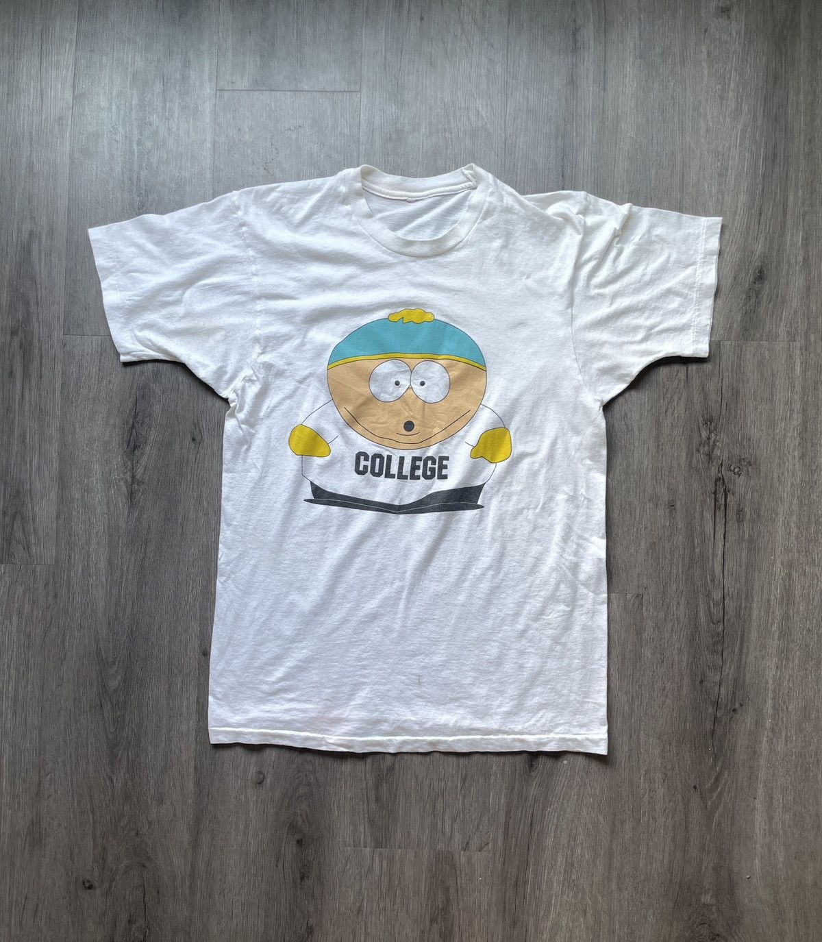 Vintage South Park “Cartman College” Graphic T-Shirt (No Sz)