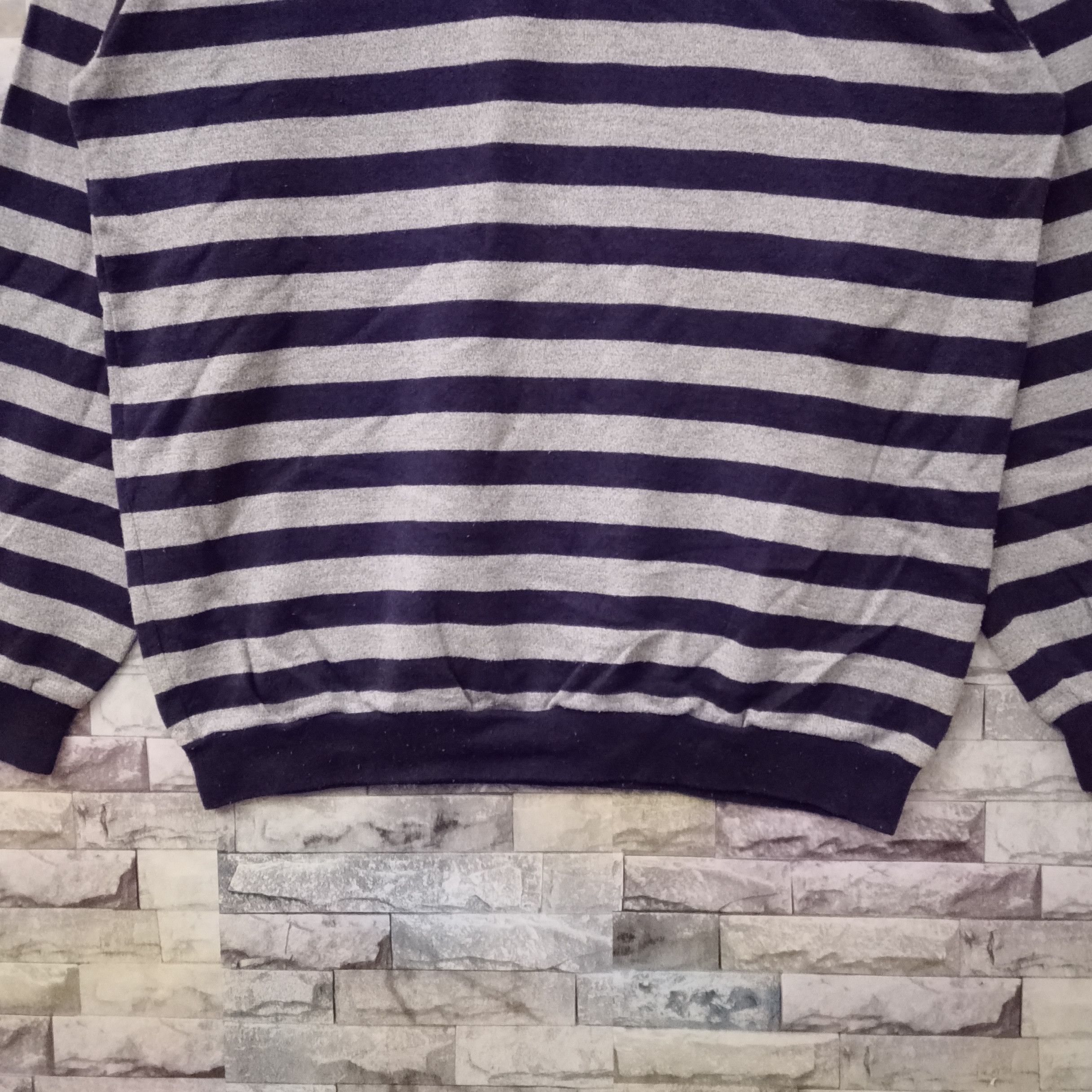 Adidas Vintage 90s Adidas Club Stripes Sweatshirt Size US L / EU 52-54 / 3 - 3 Thumbnail