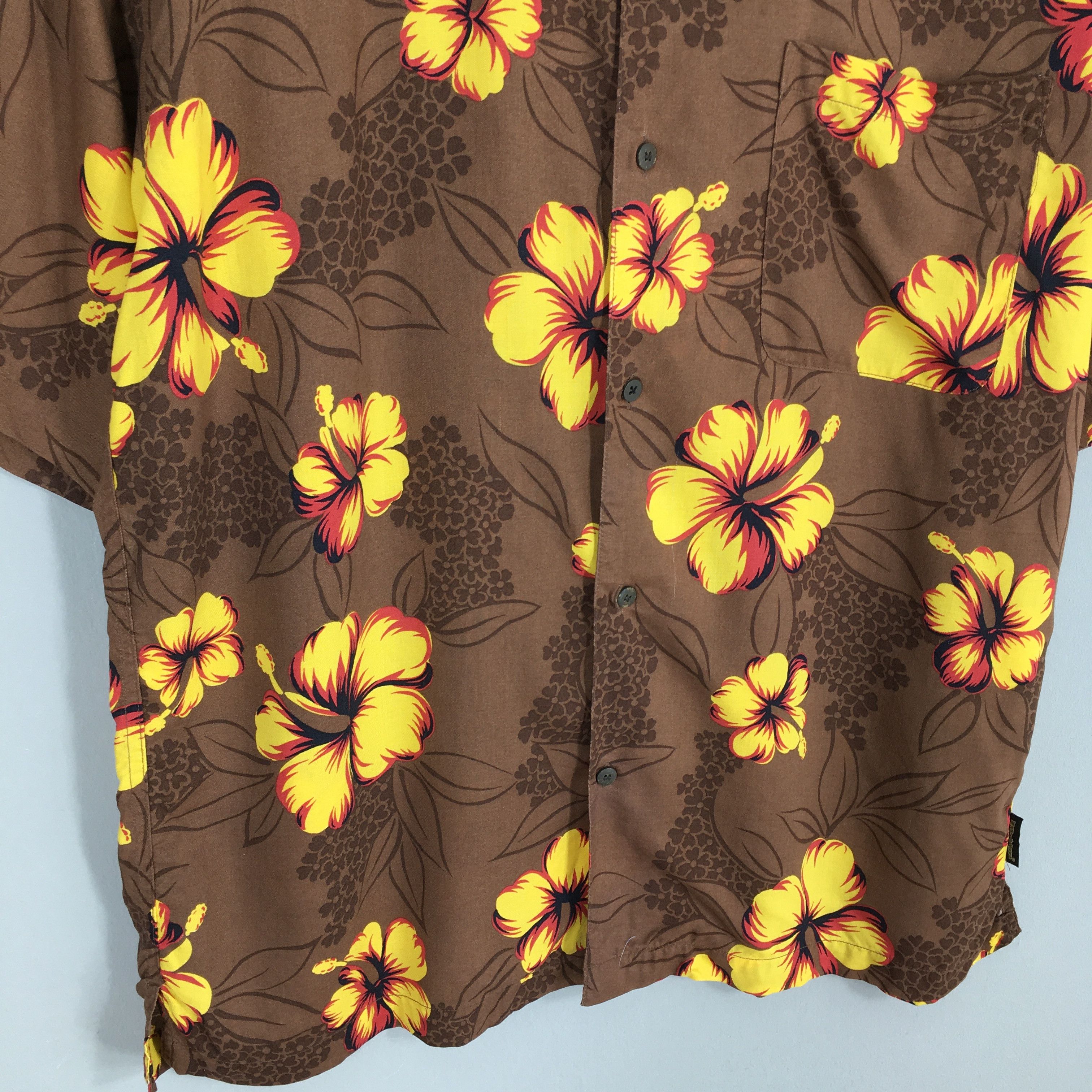 Life's a Beach × Maui and Sons Maui and Sons Hibiscus Flower Tropical Hawaii Cotton Shirt L Size US L / EU 52-54 / 3 - 4 Thumbnail