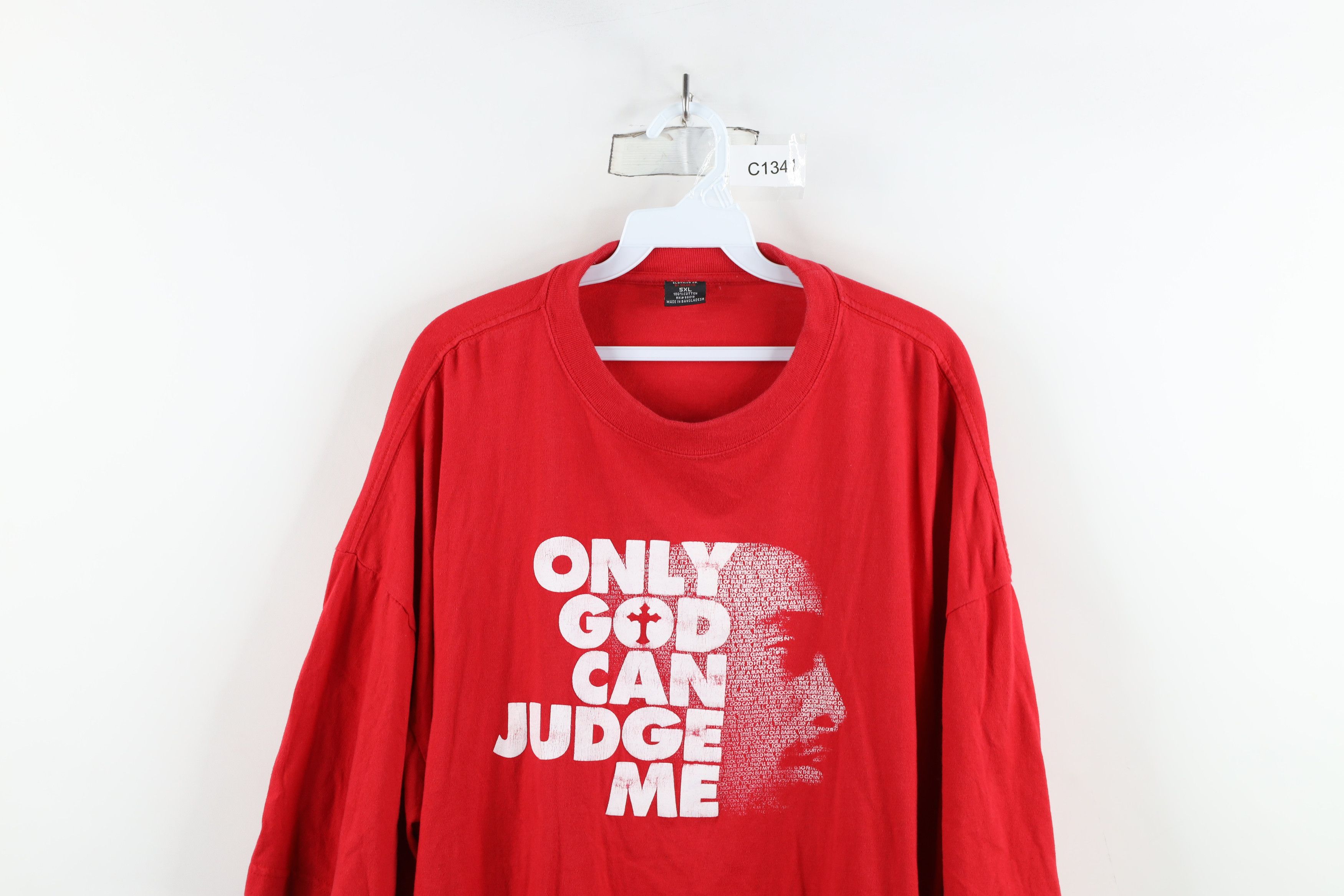 Vintage Vintage Y2K Streetwear God Can Judge Me 2Pac Rap Tee T-Shirt Size US XXL / EU 58 / 5 - 2 Thumbnail