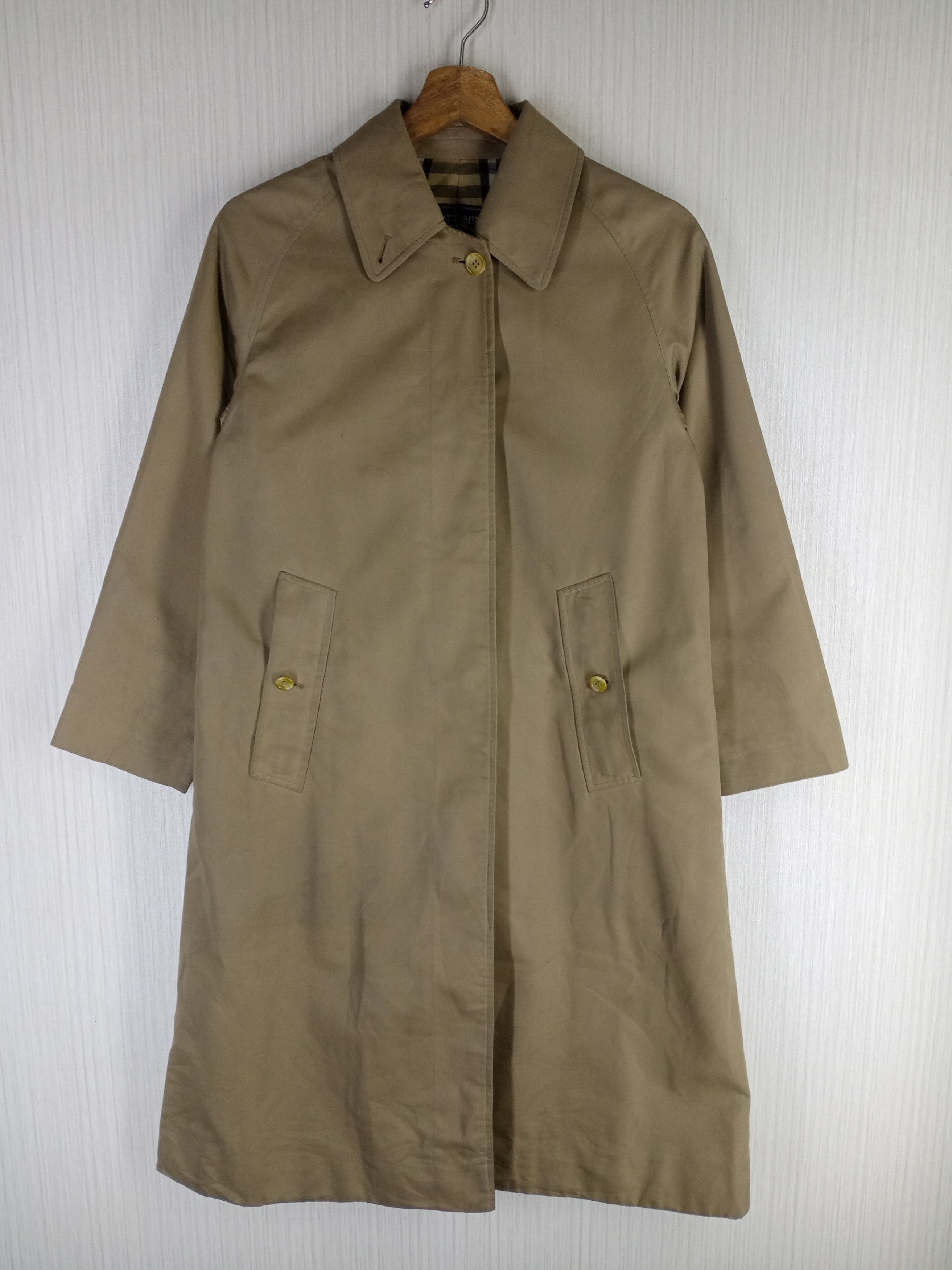 Burberry × Burberry Prorsum Rare Vintage Burberrys Nova Check Trench Coat Size US M / EU 48-50 / 2 - 2 Thumbnail