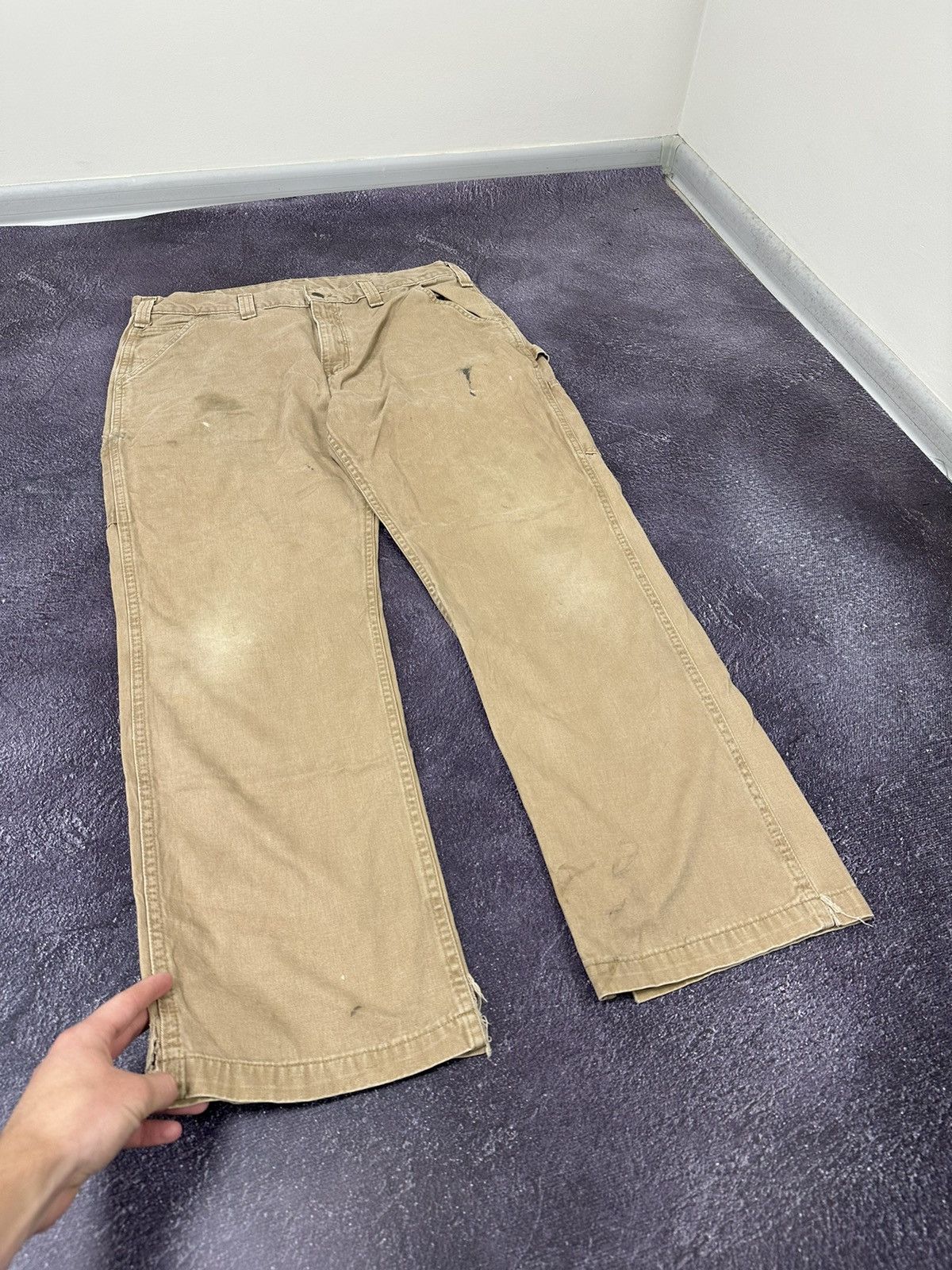 Carhartt Vintage Carhartt USA Cargo Carpenter Opium Baggy Work Pants Size US 38 / EU 54 - 9 Thumbnail