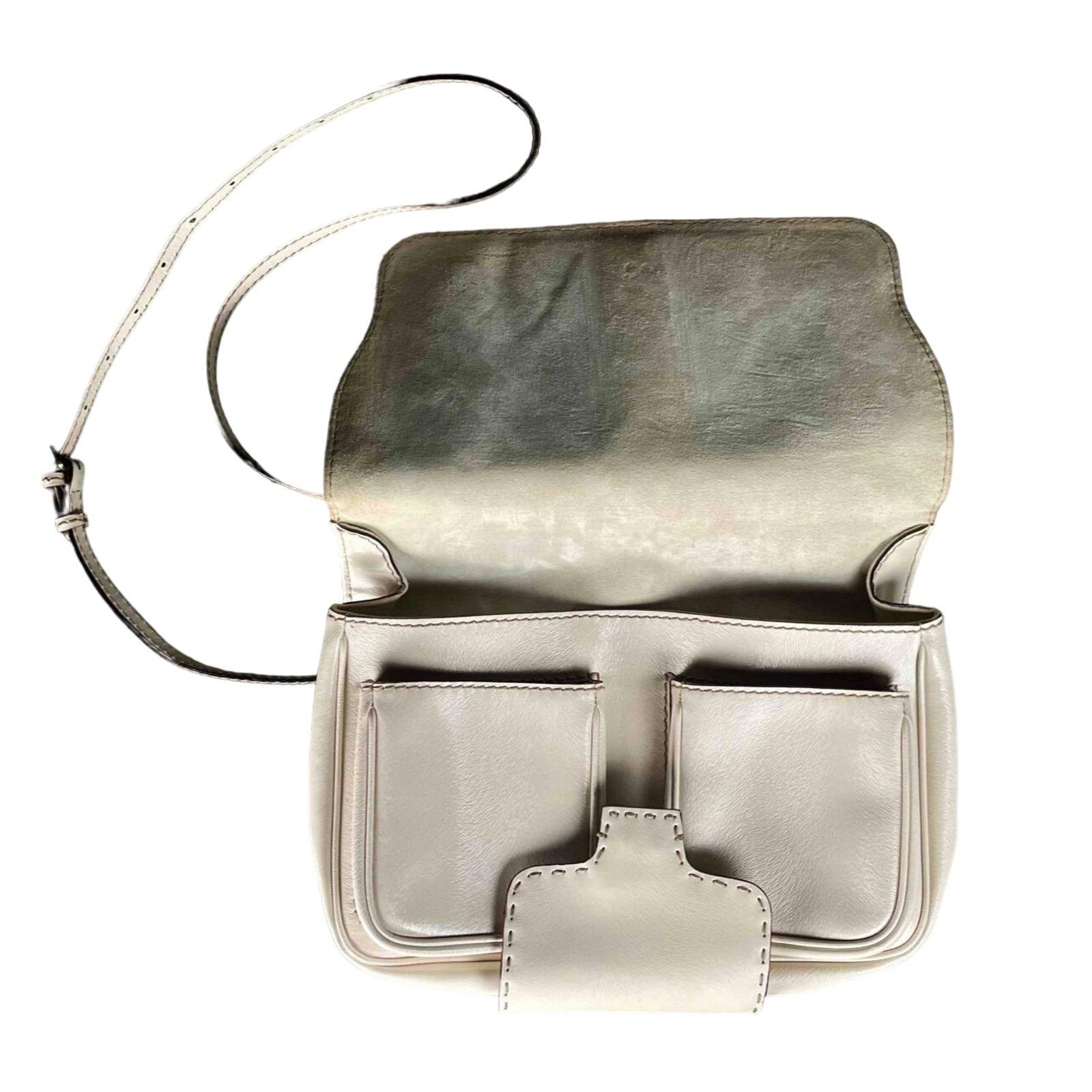 Fendi Cream Fendi F3 Secret Code Handbag Size ONE SIZE - 6 Thumbnail