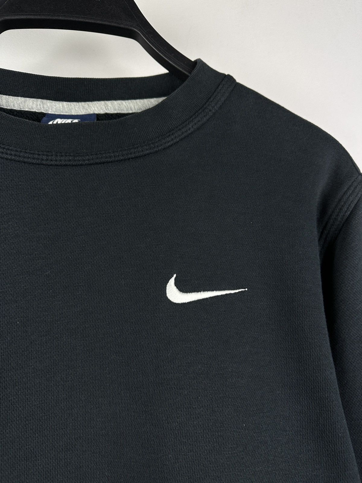 Nike × Vintage Vintage Y2K Nike Swoosh Logo Navy Crewneck Sweatshirt Size US S / EU 44-46 / 1 - 4 Thumbnail