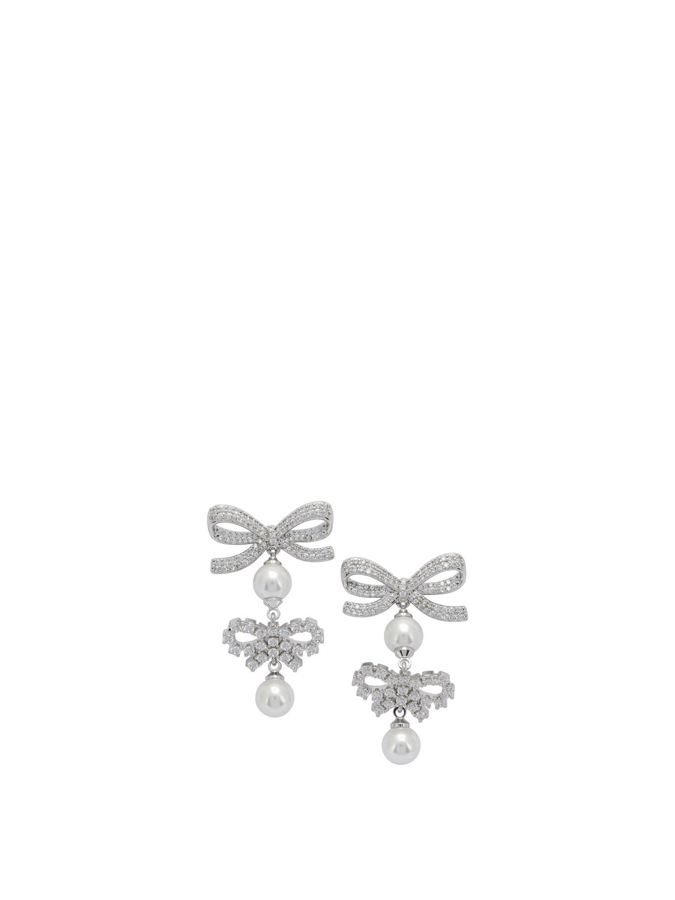 Self-Portrait Self-Portrait Earrings With Bows And Pearls Women - USA Duties Paid Size ONE SIZE - 1 Thumbnail