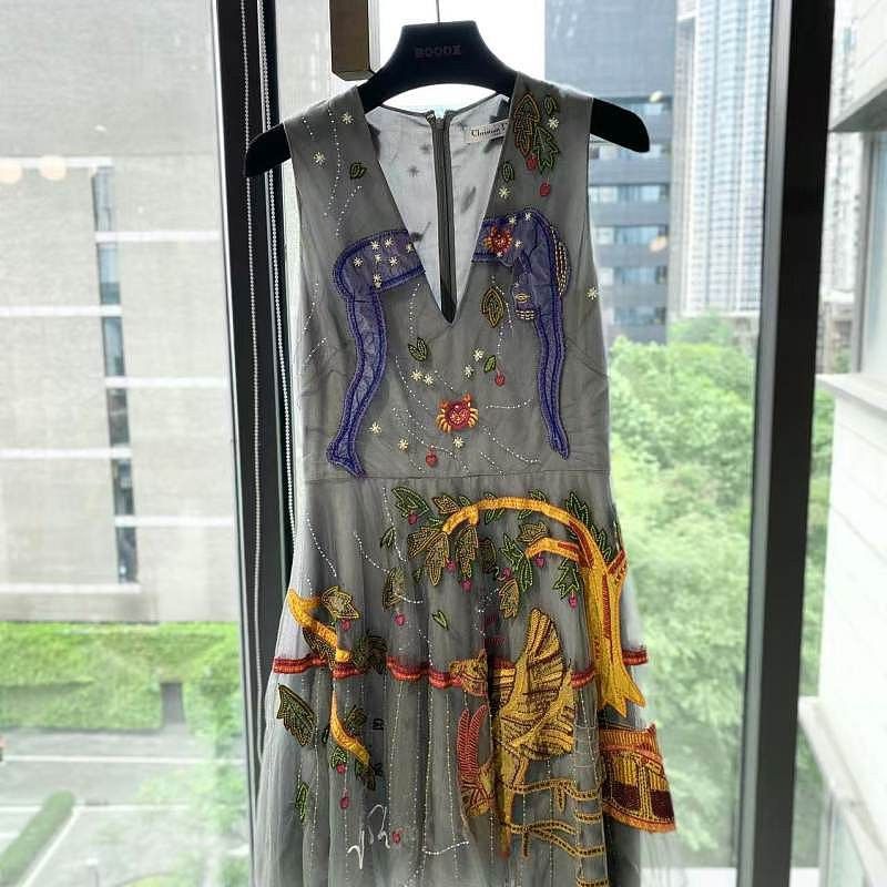 Dior Dior Beaded Mini Dress Size 36 Size XS / US 0-2 / IT 36-38 - 1 Thumbnail
