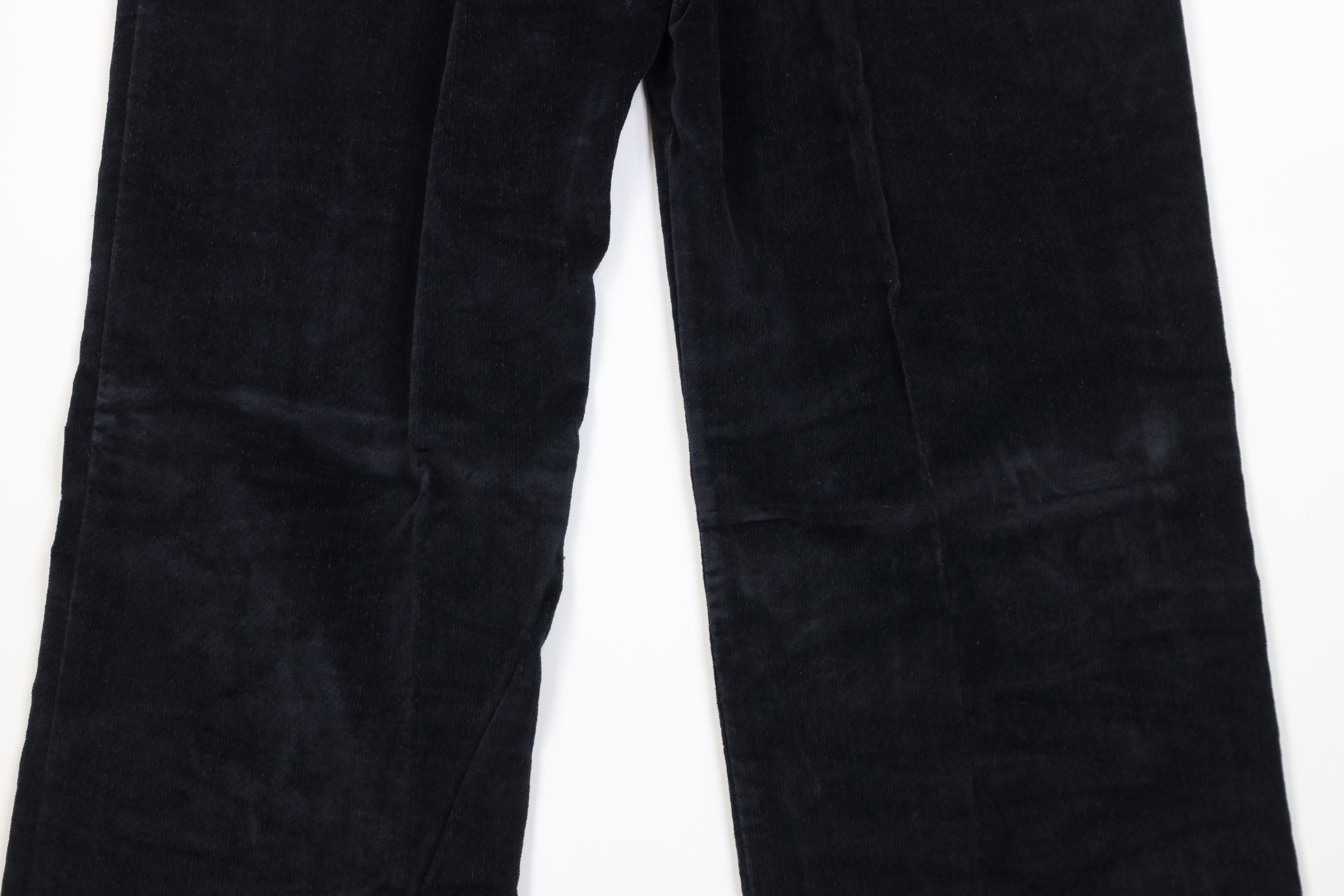 Vintage Vintage 60s 70s Streetwear Velour Corduroy Wide Leg Pants Size 36" / US 14 / IT 50 - 10 Thumbnail