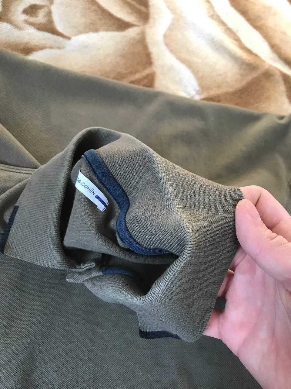 Jacob Cohen 🔥 Jacob Cohen Slim Fit Long Sleeve Polo Shirt Olive Green Size US XL / EU 56 / 4 - 7 Thumbnail
