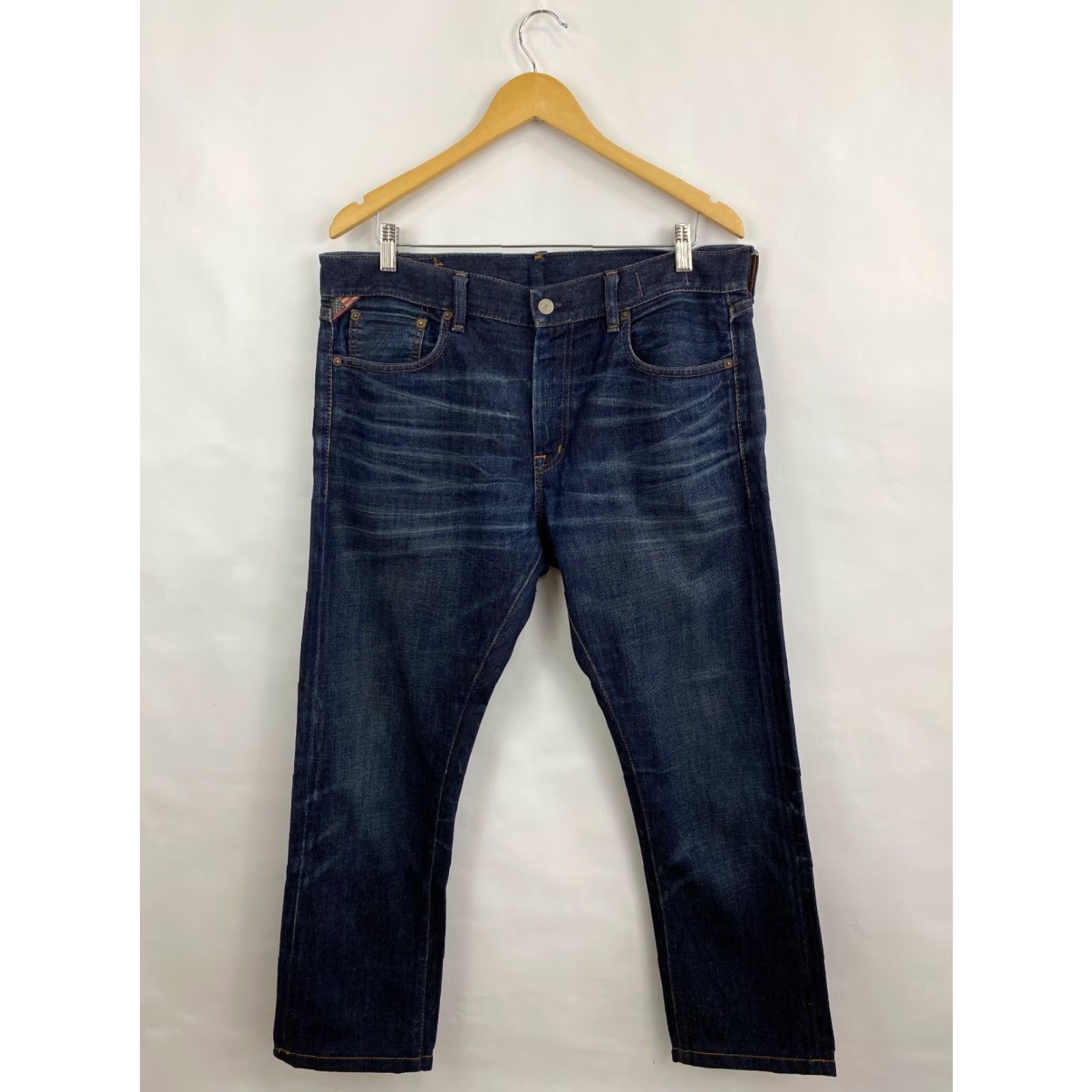 Vintage VINTAGE Denim & Supply Ralph Lauren Jeans rrl style Slim Straight Men 34/34 Blue 34x34 Mens Jeans Size US 34 / EU 50 - 5 Thumbnail