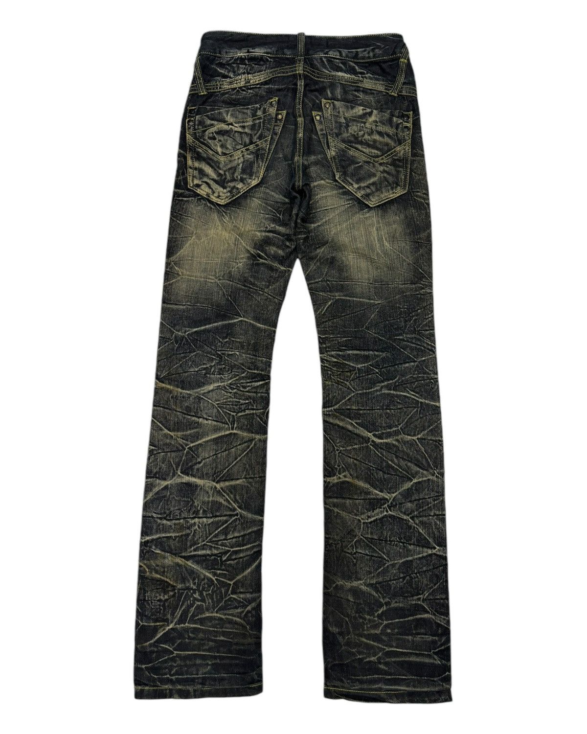 Kapital 🔥RARE PUNK CLAWMARK BLOW BY BLUE DISTRESSED DENIM JEANS Size US 28 / EU 44 - 9 Thumbnail