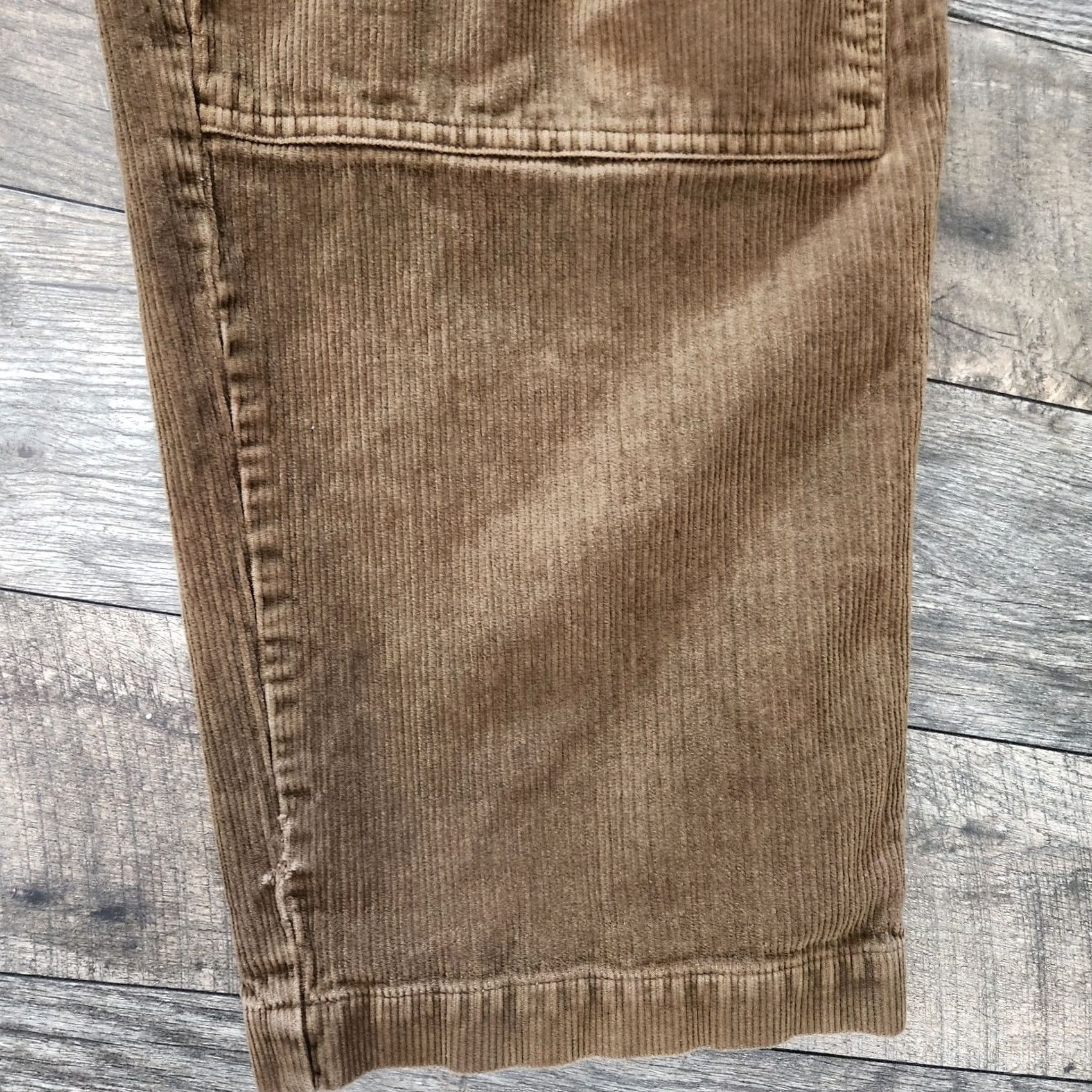 Abercrombie & Fitch VINTAGE Abercrombie & Fitch Corduroy Pants Mens 32x30 Olive Wide Leg Carpenter Pocket Slash 90s Y2K Slim/Relaxed Regular Wool? Size US 32 / EU 48 - 3 Thumbnail