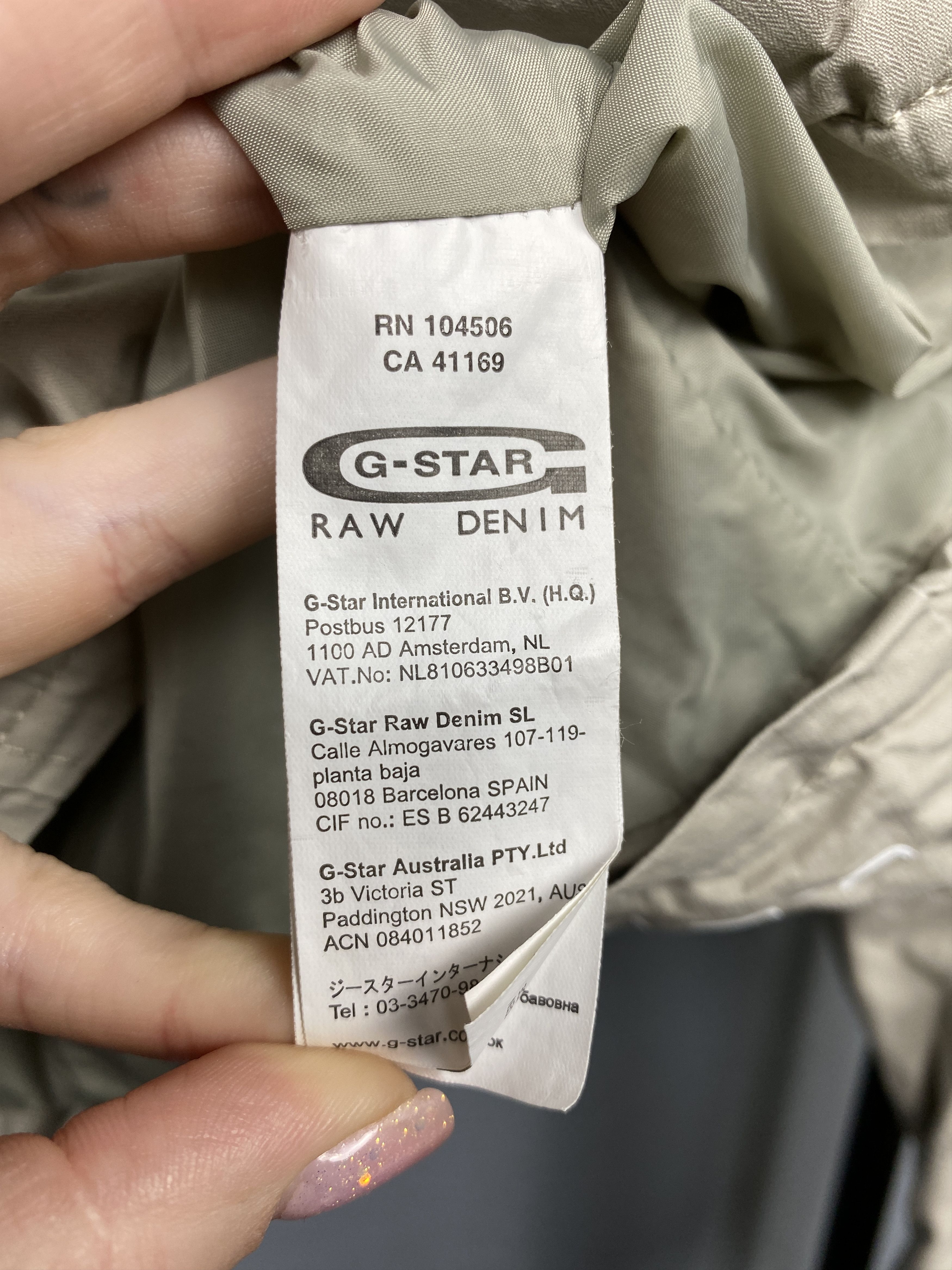 G-Star G Star Raw Vintage Mens Rektor Overloaded Jacket Size US L / EU 52-54 / 3 - 6 Thumbnail