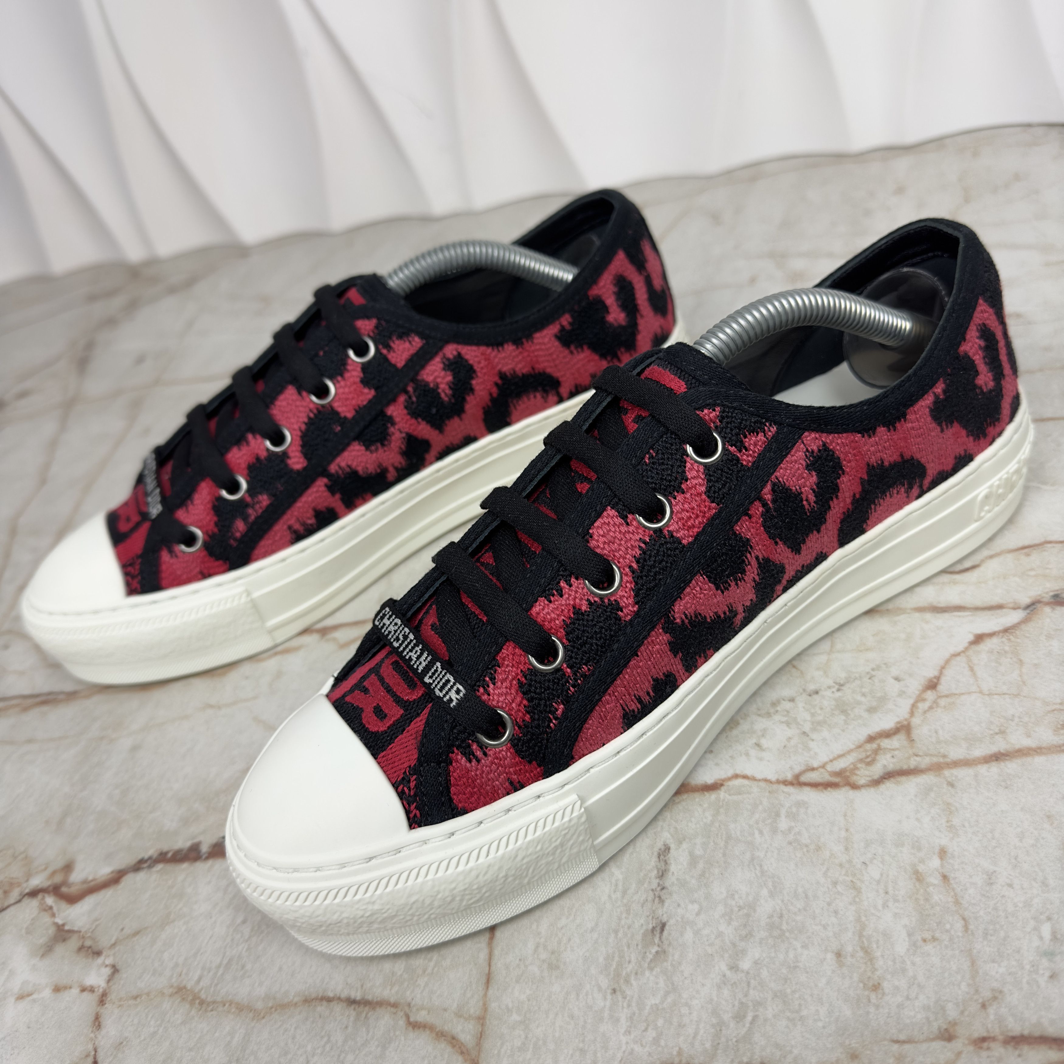 Dior Dior Walk N Dior Trainer Sneakers Leopard Fabric Size US 8.5 / IT 38.5 - 3 Thumbnail