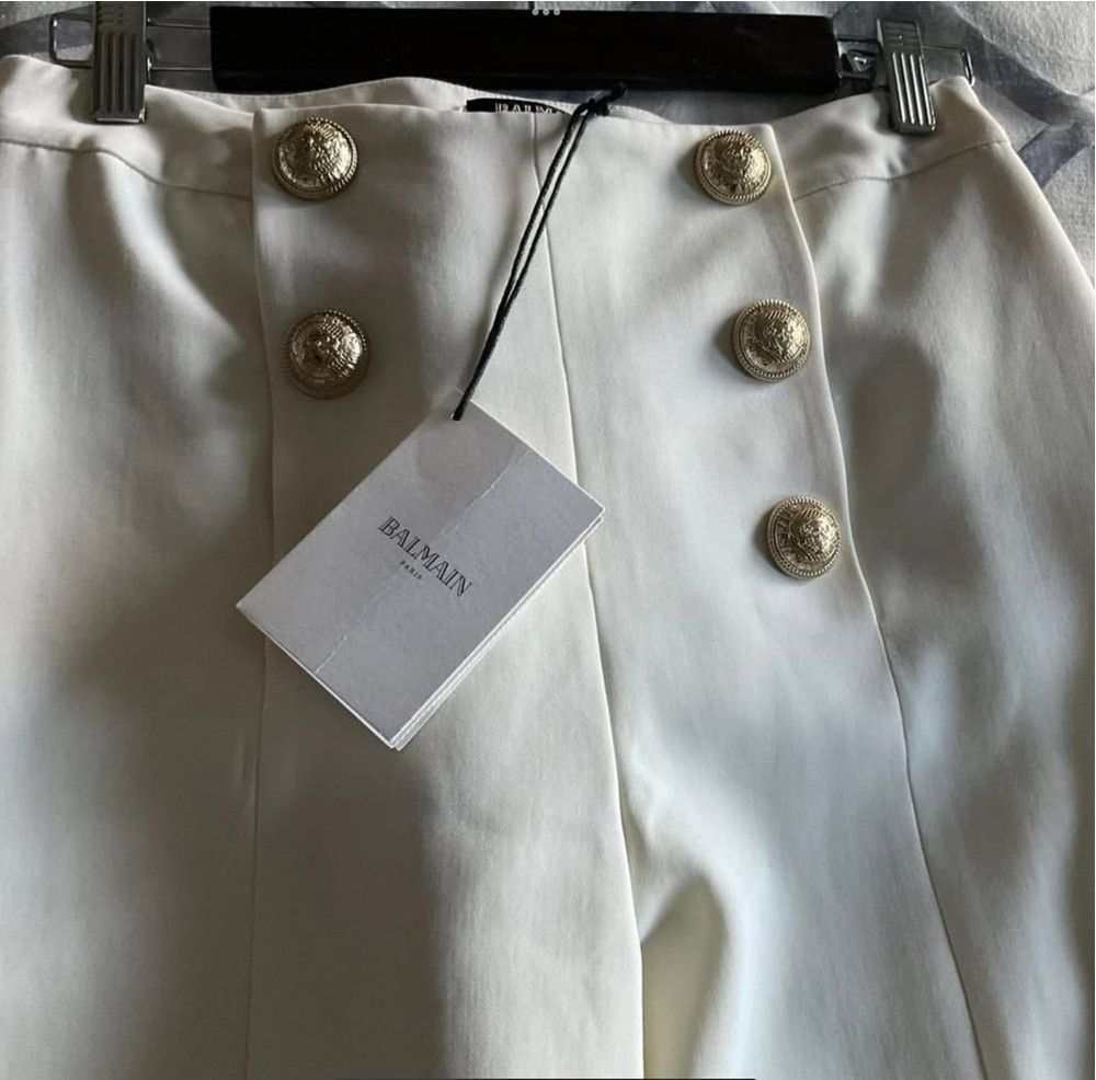 Balmain Balmain Cool Wool Cropped Pants Size 26" / US 2 / IT 38 - 3 Thumbnail