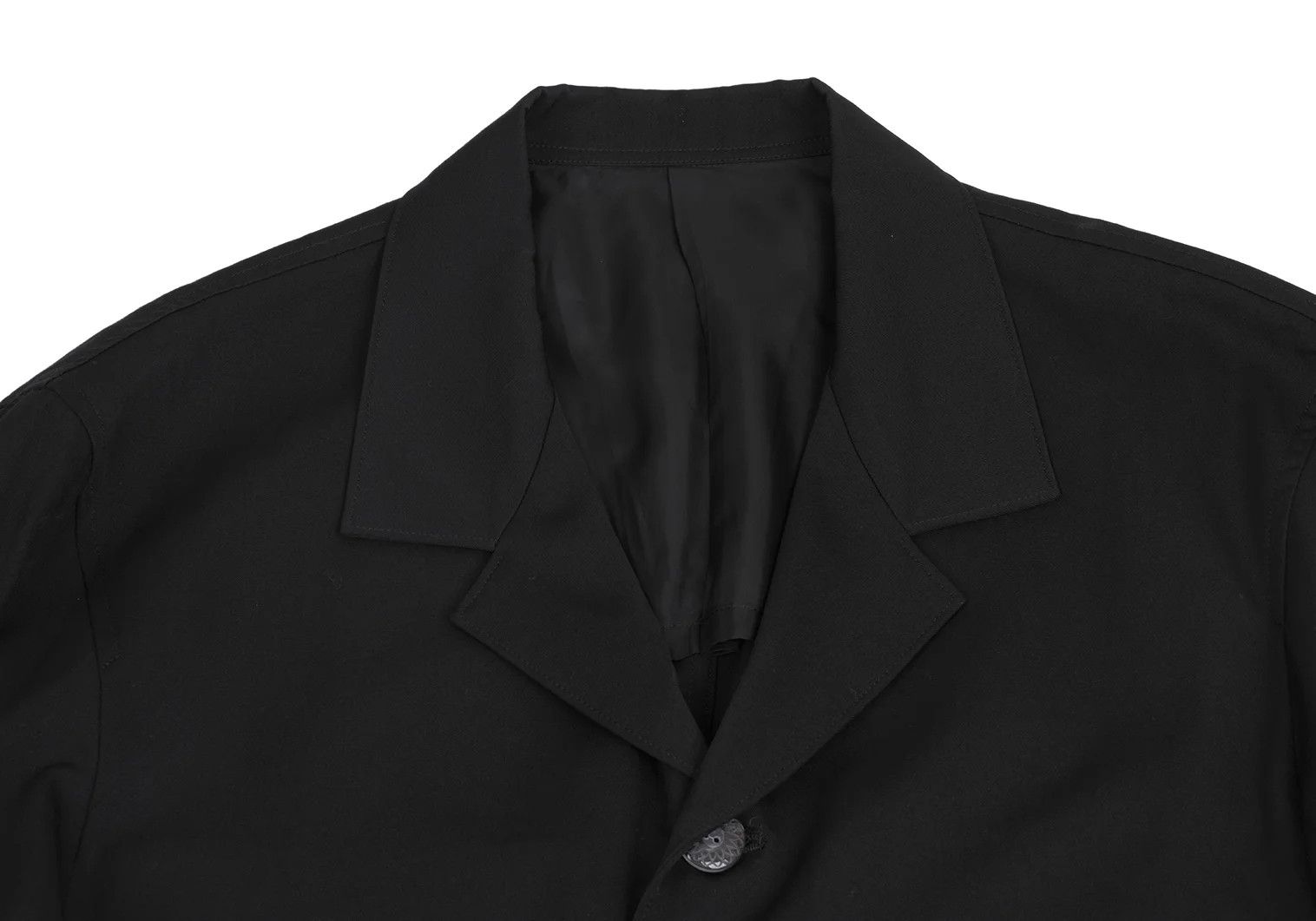 Yohji Yamamoto Yohji Yamamoto Wool Gabardine Jacket Black M Size US M / EU 48-50 / 2 - 3 Thumbnail