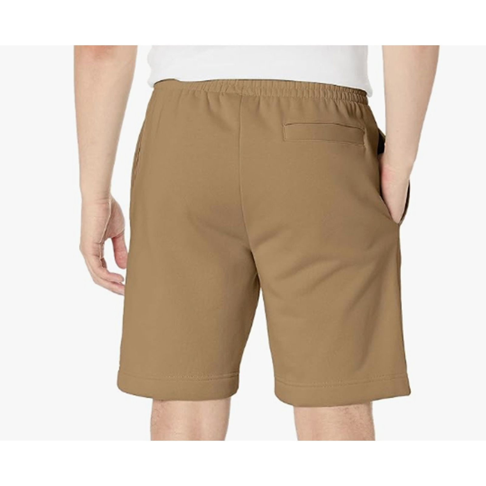 Lacoste Lacoste Men's Solid Regular Fit Brushed Fleece Shorts Gold S Size US 30 / EU 46 - 3 Thumbnail