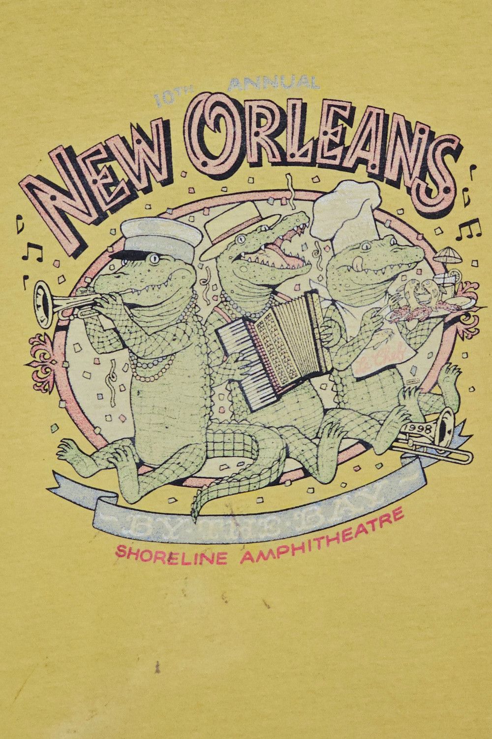 Anvil 1998 “New Orleans by the Bay” Festival Tee - Anvil - USA Size US L / EU 52-54 / 3 - 4 Thumbnail