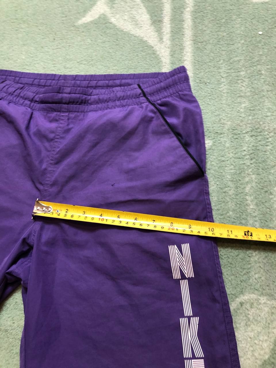 Nike Vintage big logo purple shorts Nike Y2K streetwear Size US 30 / EU 46 - 9 Thumbnail