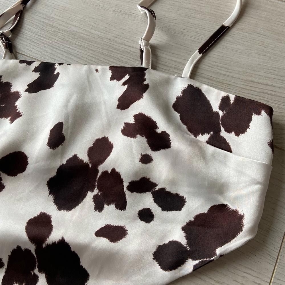 Designer Stylish Cow Print Bikini Top - Trendy Swimwear for Summer Size S / US 4 / IT 40 - 2 Thumbnail