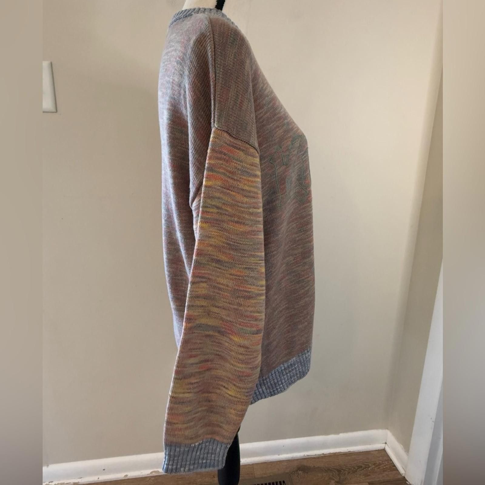 Kickers Kickers wool blend multicolored embroidered boho sweater XS Size XS / US 0-2 / IT 36-38 - 2 Thumbnail