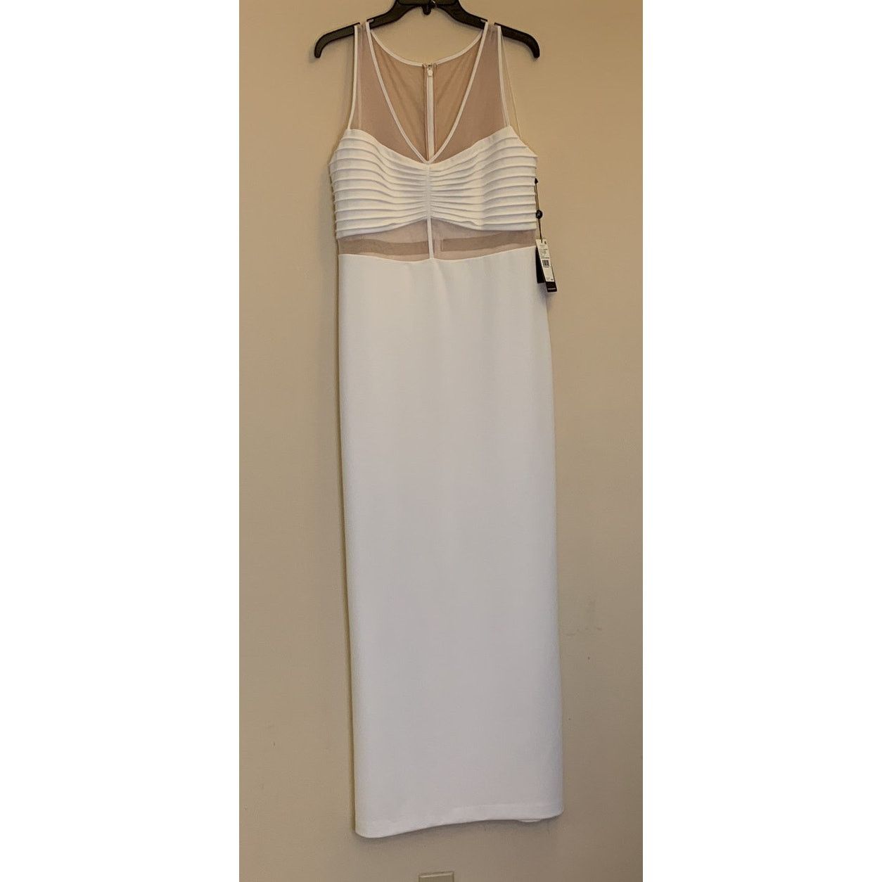 Adrianna Papell NEW Adrianna Papell Ivory Mesh Illusion Gown - Size 16 - NWT Size XXL / US 16-18 / IT 52-54 - 2 Thumbnail