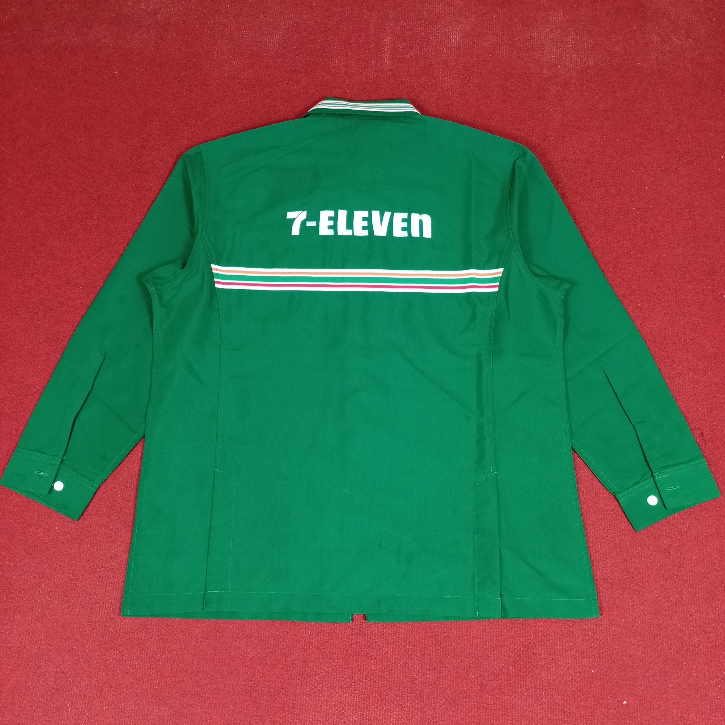 Vintage 7 Eleven Japanese Workers Workwear Jacket Size US L / EU 52-54 / 3 - 3 Thumbnail