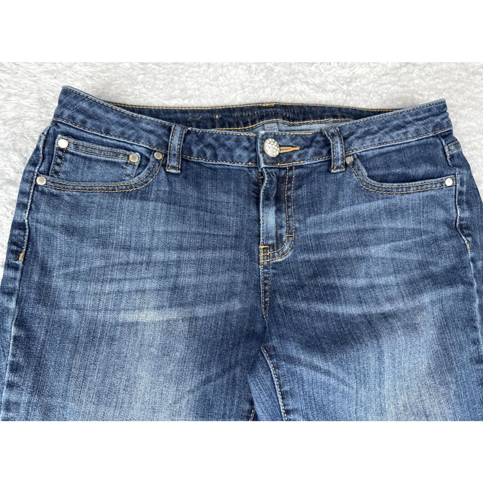 Vintage Jennifer Lopez Jeans Womens 30x31 Blue Bootcut Flap Pockets Denim Cotton Blend Size 30" / US 8 / IT 44 - 4 Thumbnail