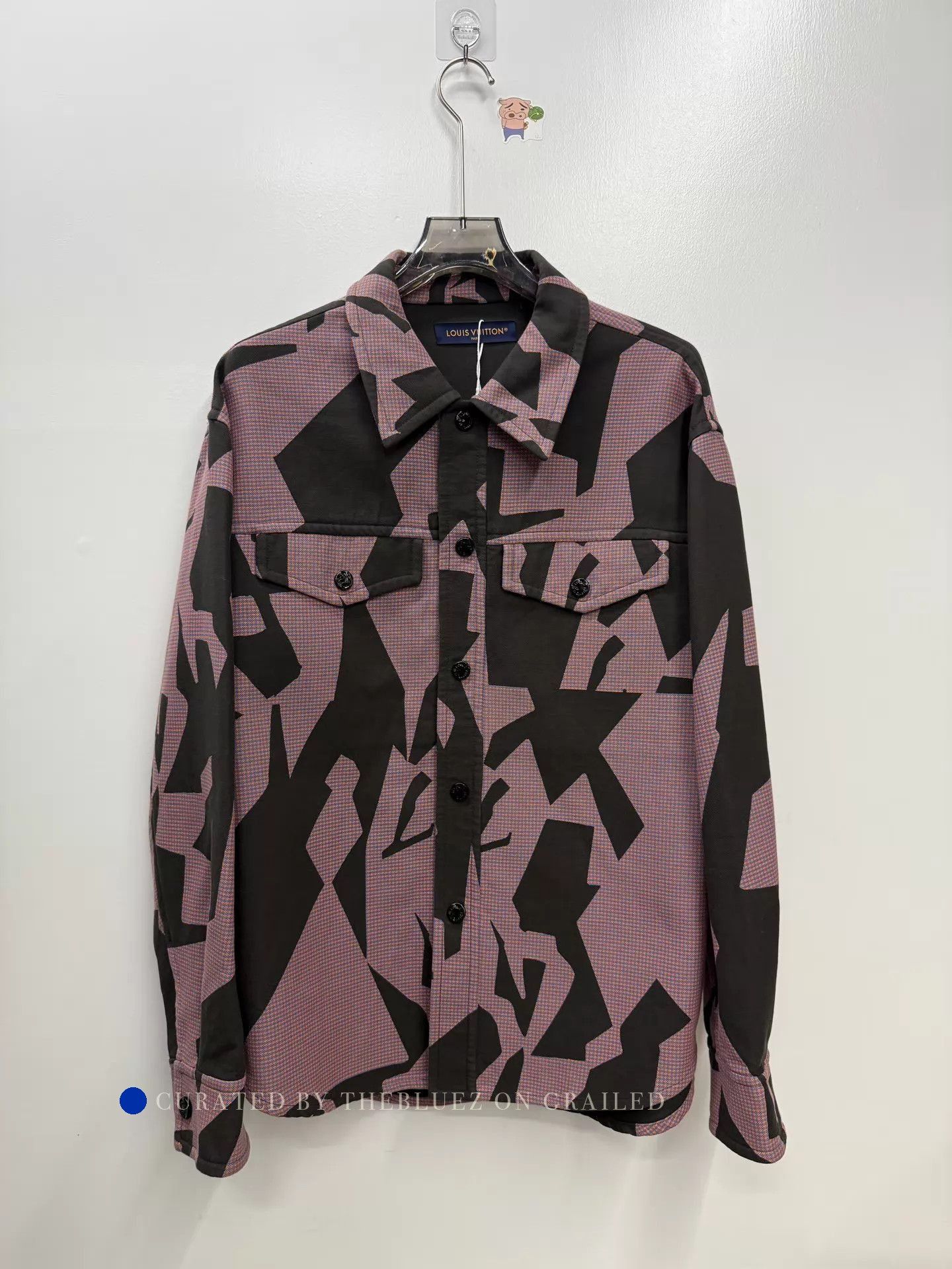 Louis Vuitton Geometric Pattern Jacket in Pink and Brown Size US L / EU 52-54 / 3 - 1 Thumbnail