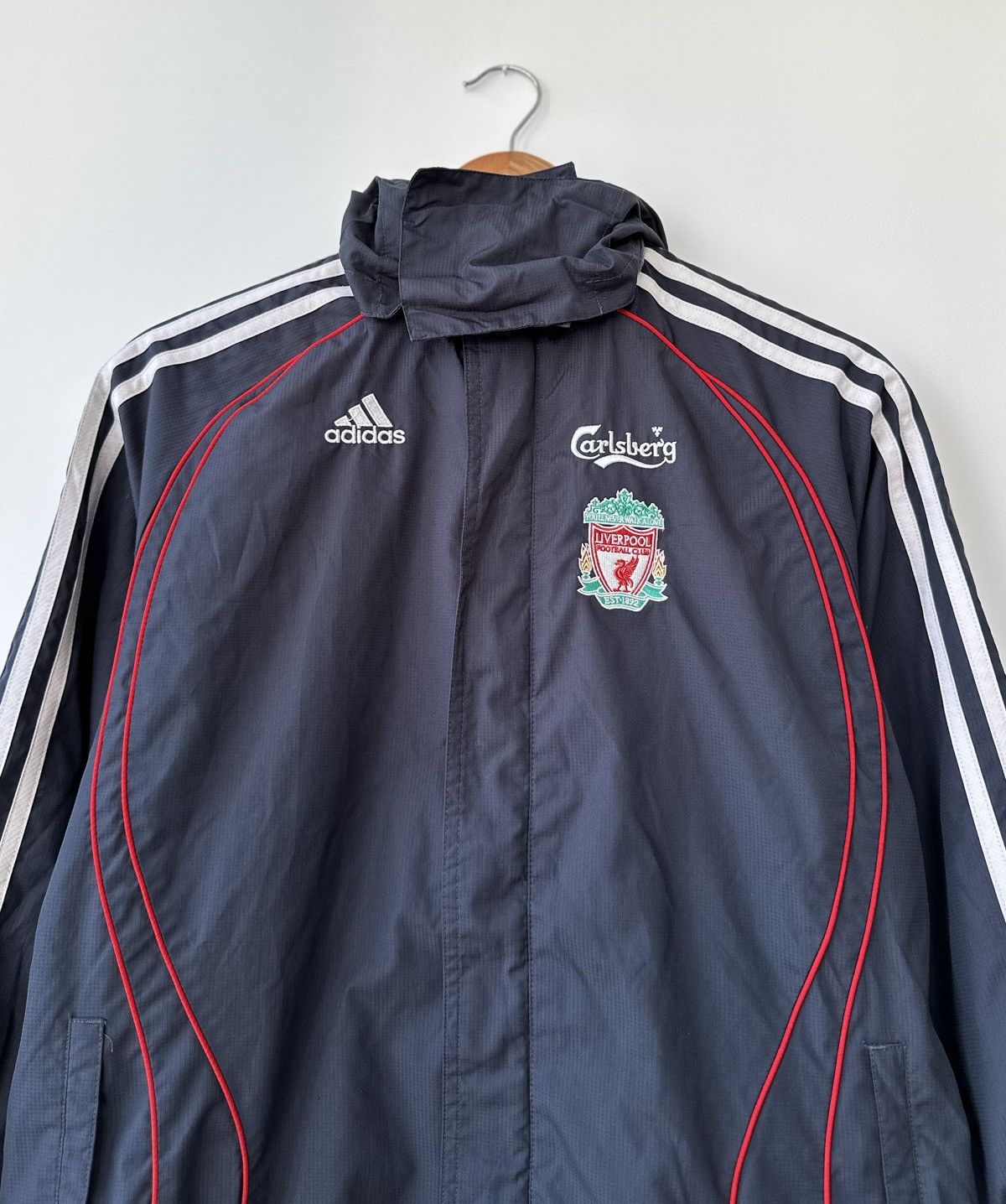 Adidas × Vintage Liverpool England Adidas 2006 Proof Football Jacket Boys S Size US XXS / EU 40 - 4 Thumbnail
