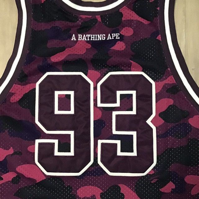 Bape BAPE Purple camo basketball tank top a bathing ape Size US M / EU 48-50 / 2 - 4 Thumbnail