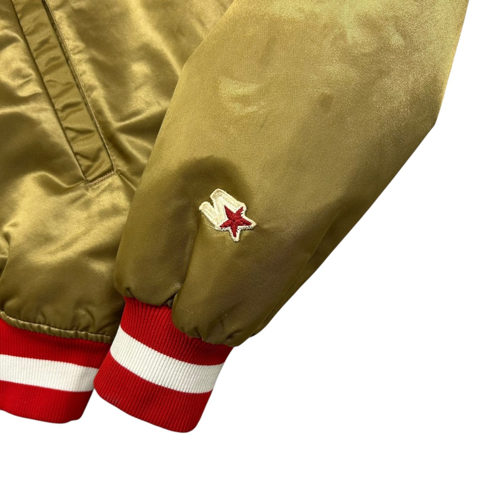 NFL VTG 90s SAN FRANCISCO 49ERS STARTER SATIN JACKET SPELL OUT Size US L / EU 52-54 / 3 - 5 Thumbnail