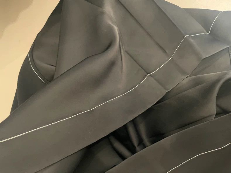 Loewe LOEWE Black polyester wide leg pants Size 25" / US 0 / IT 36 - 7 Thumbnail